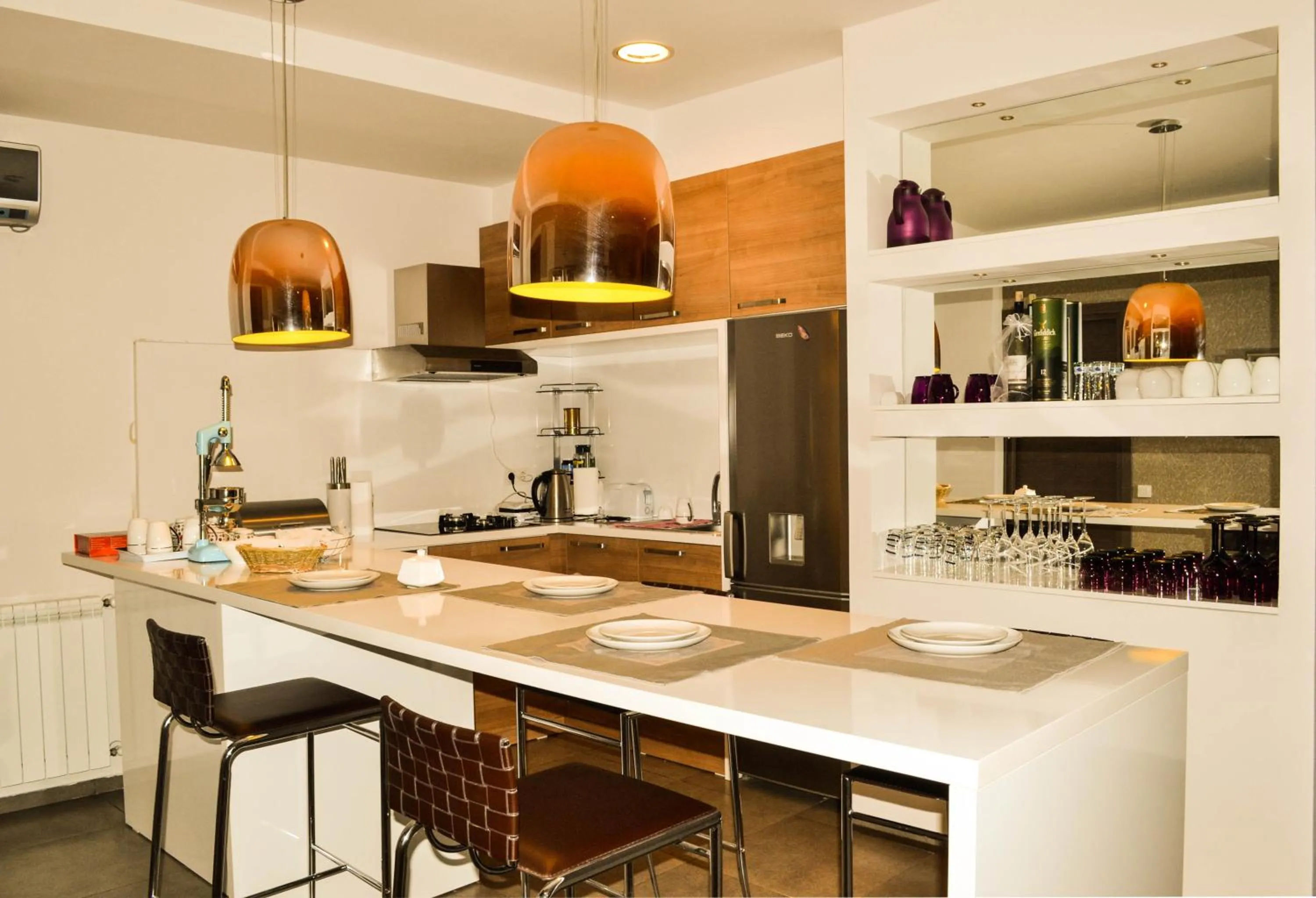 Kitchen or kitchenette in Tbilisi View Hotel