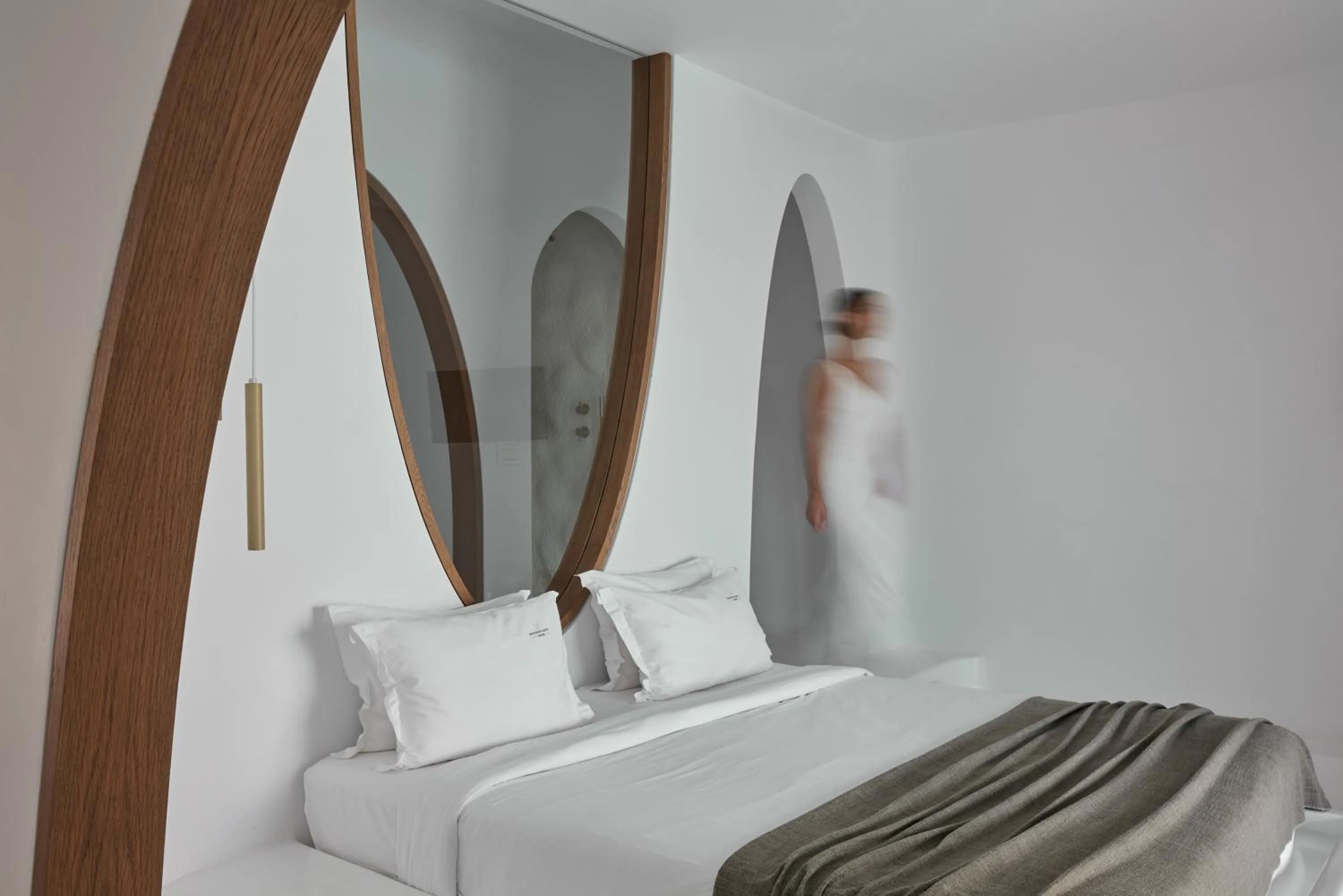 Bedroom, Bed in Mykonos Earth Suites