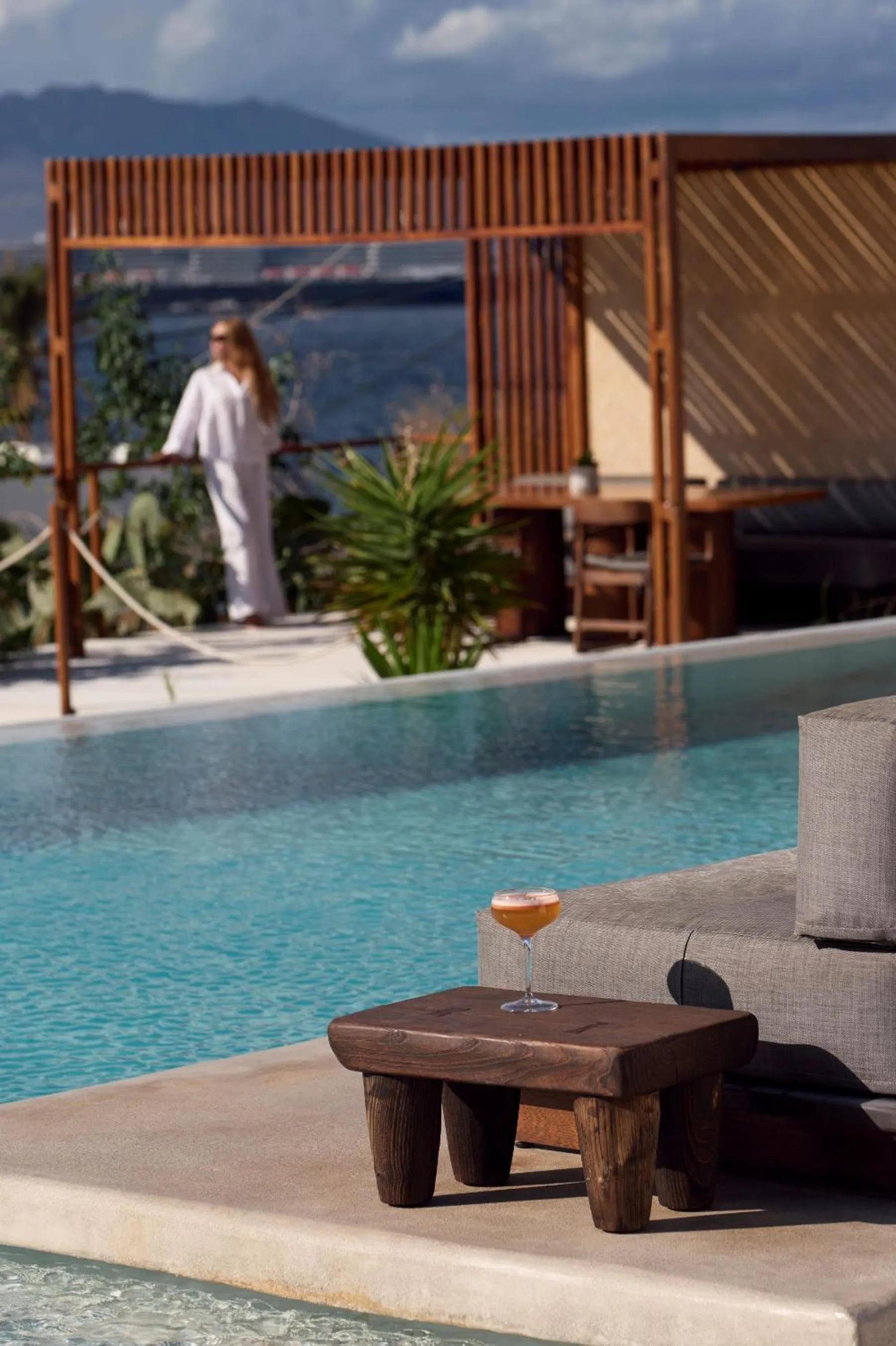 Swimming pool in Mykonos Earth Suites