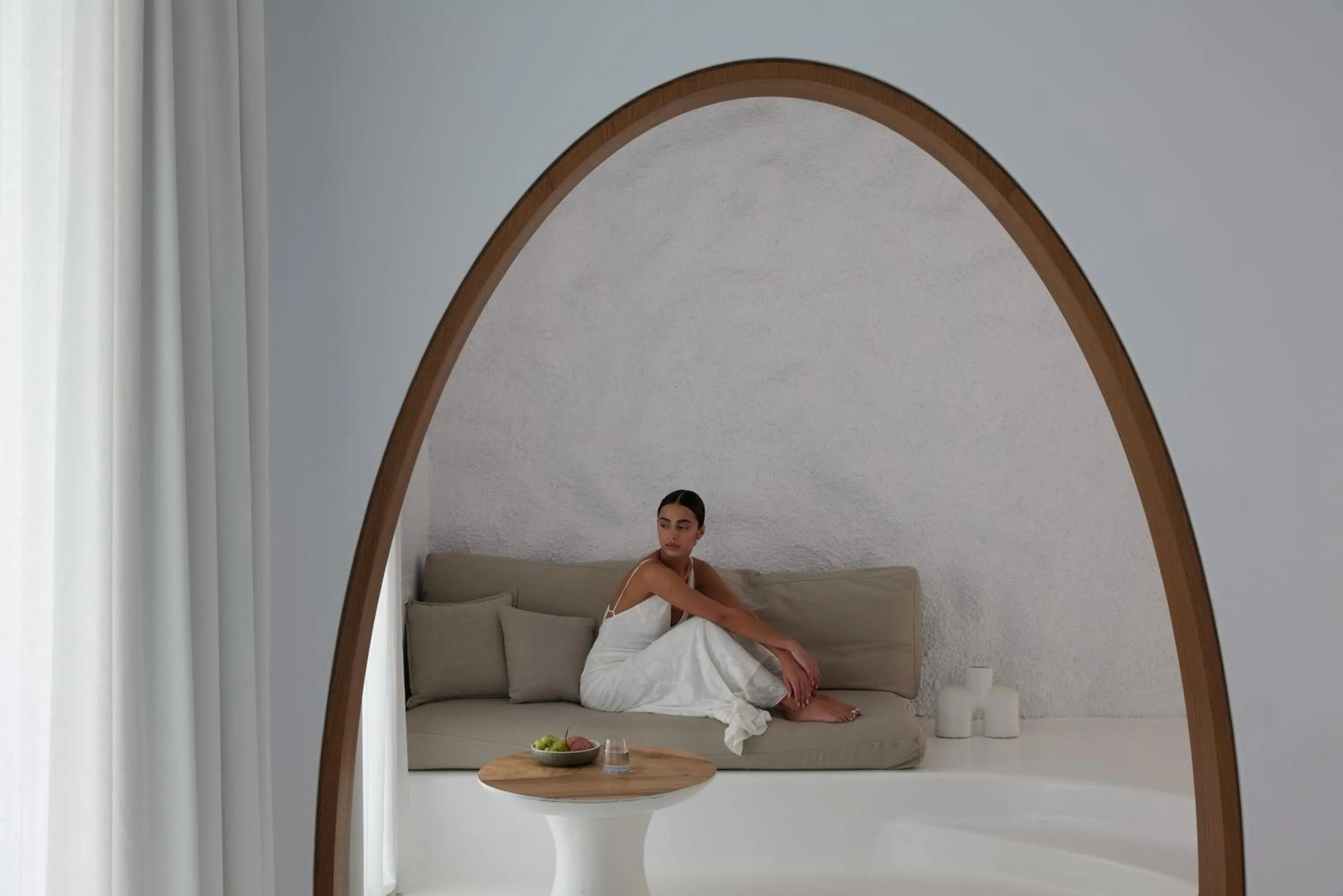 Bedroom, Bed in Mykonos Earth Suites