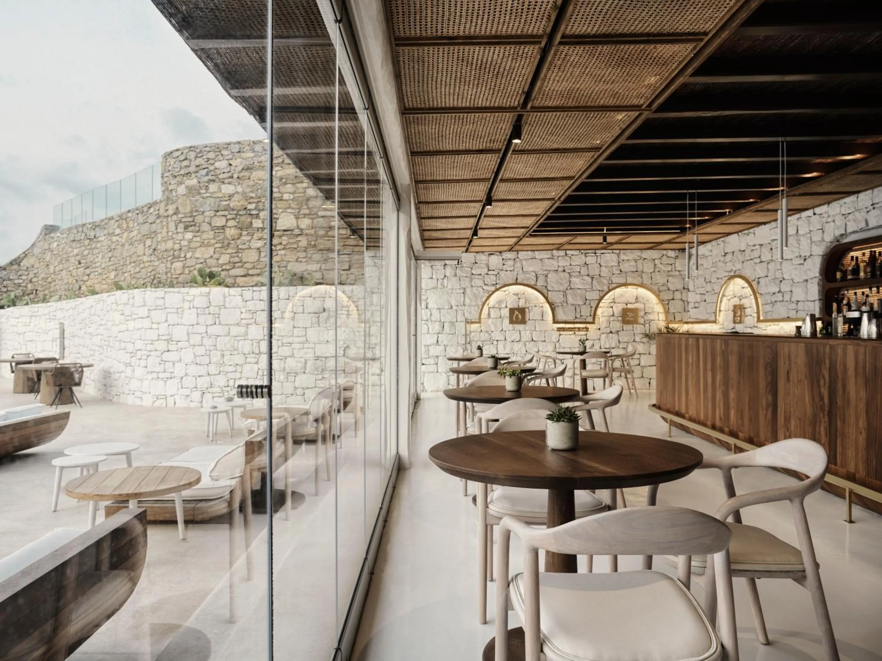 Restaurant/places to eat in Mykonos Earth Suites