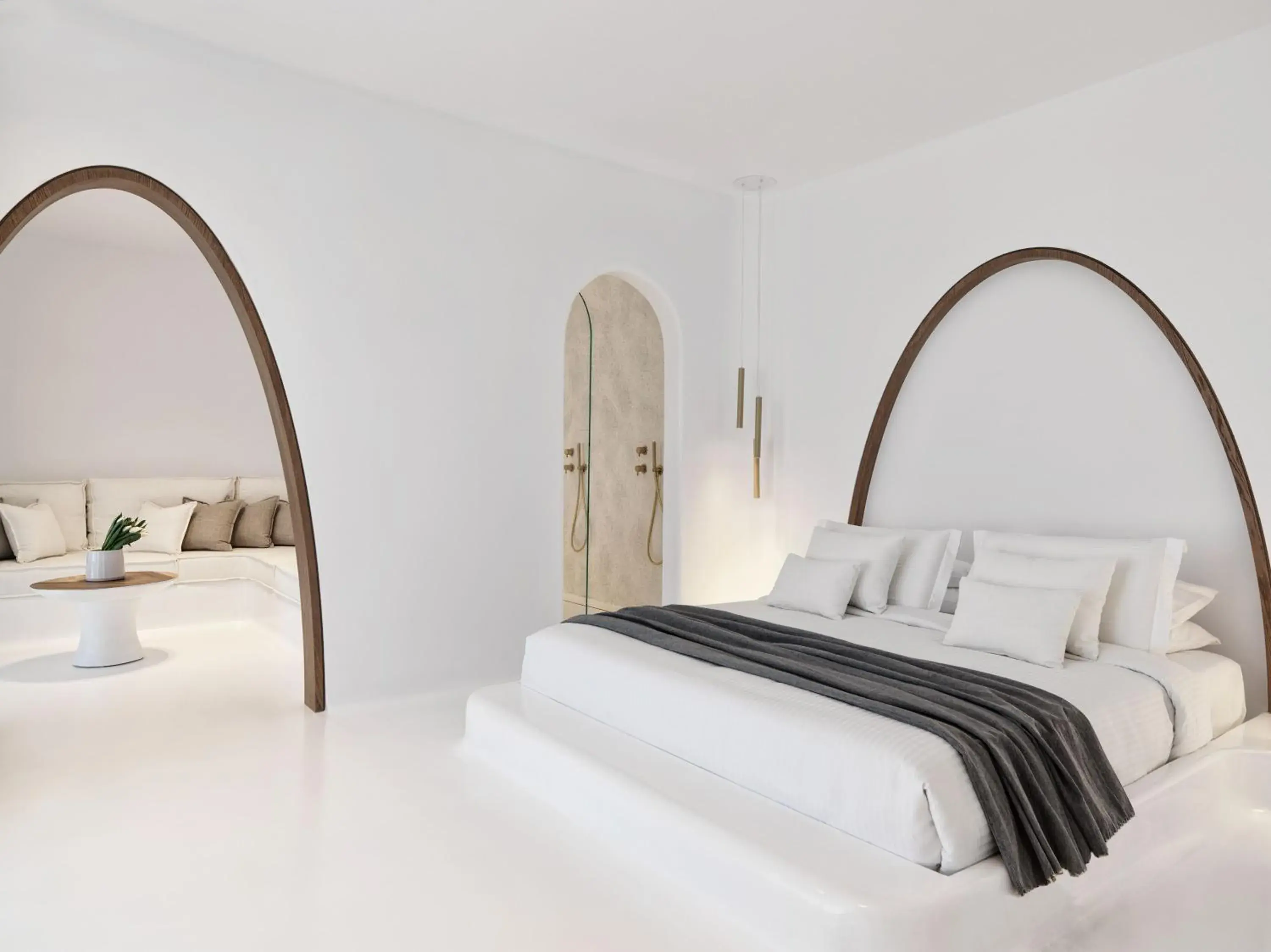 Honeymoon Suite with Private Heated Pool Sea View in Mykonos Earth Suites Honeymoon Suite with Private Heated Pool Sea View in Mykonos Earth Suites