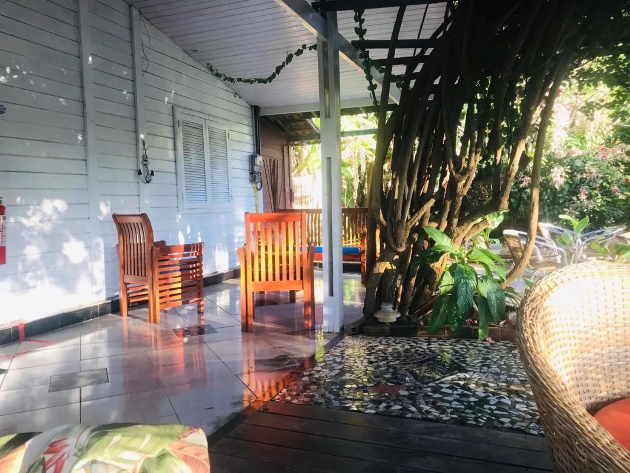 Patio in Pousada Portal dos Golfinhos