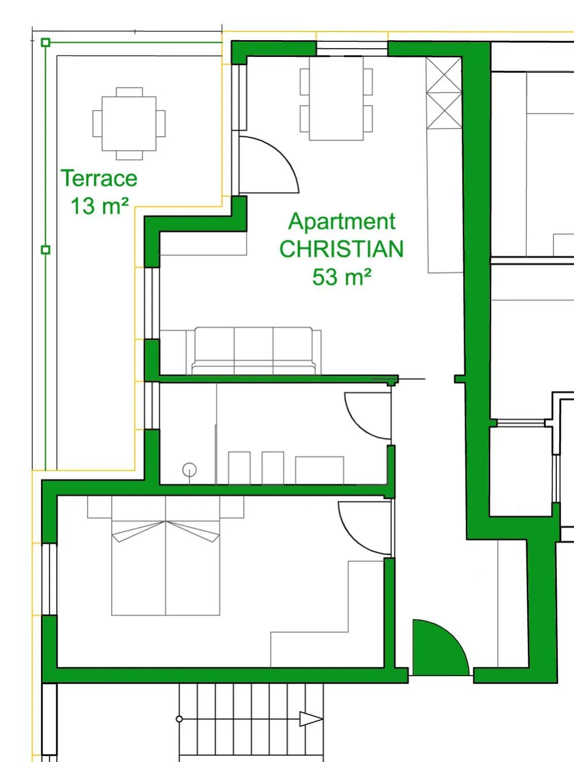 Floor plan in Apartments ANNY