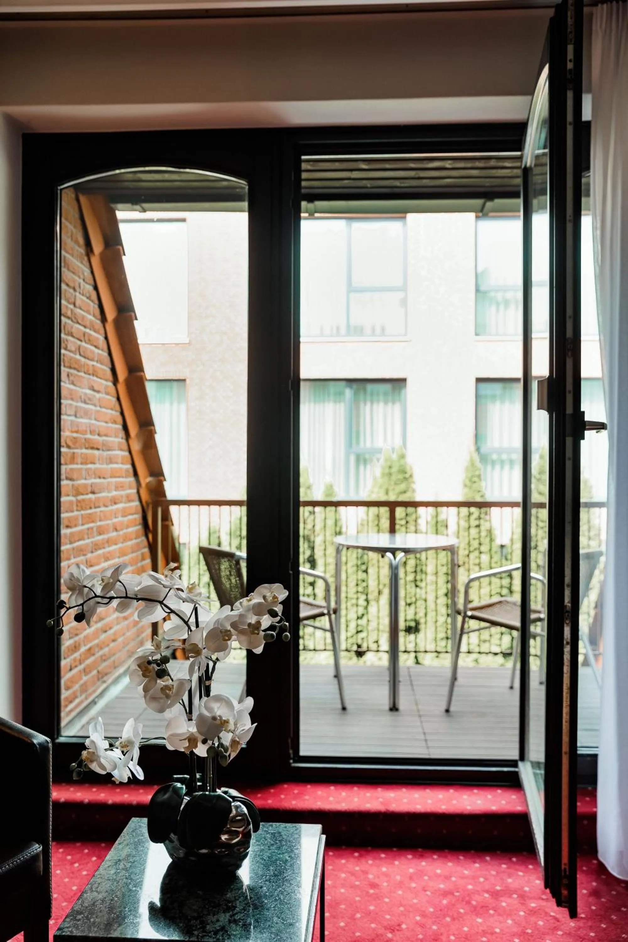 Balcony/Terrace in Privathotel alte mühle Wolfsburg-Weyhausen