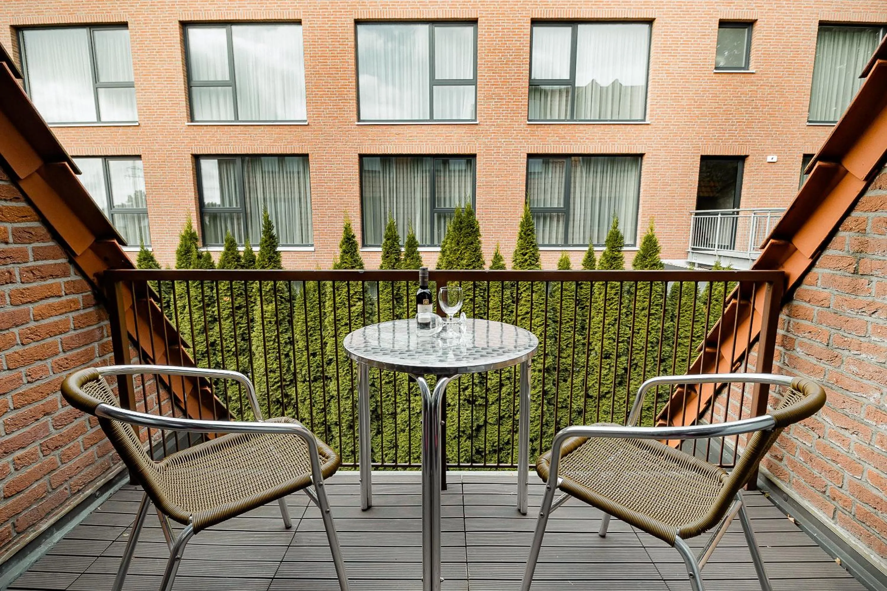 Balcony/Terrace in Privathotel alte mühle Wolfsburg-Weyhausen