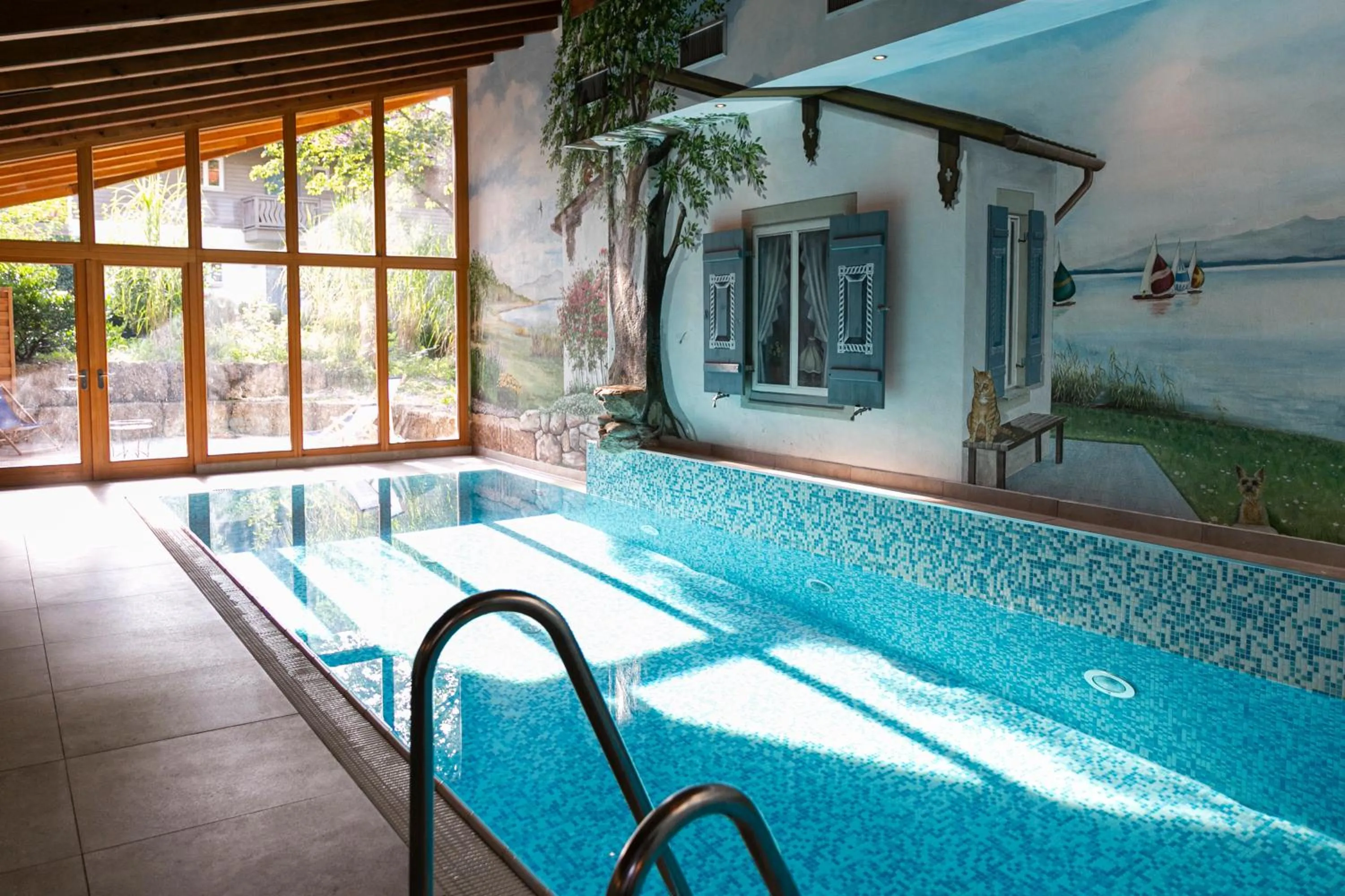 Swimming pool in Landgasthof Karner