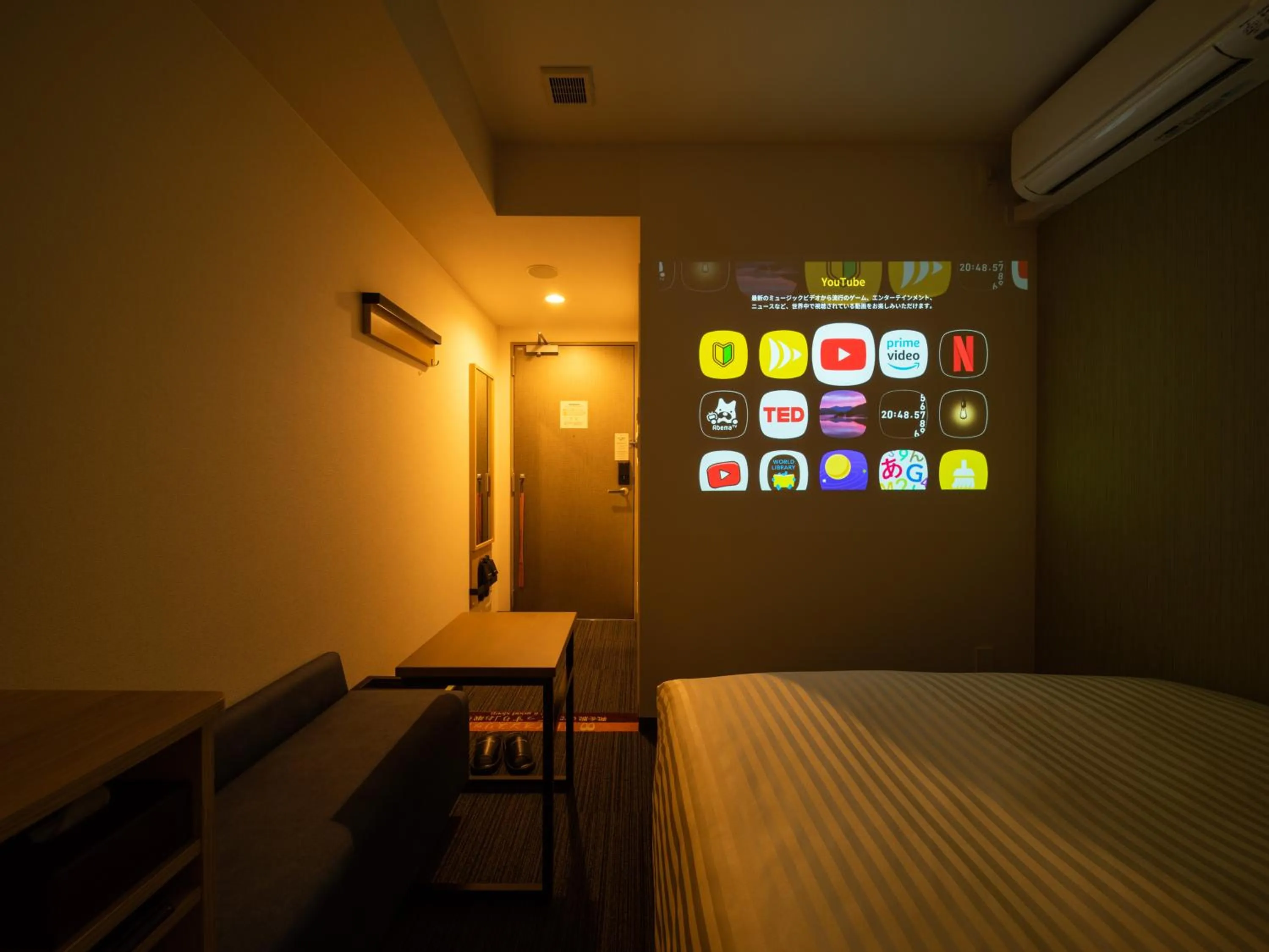 Bed in Super Hotel Yahaba Station East Exit