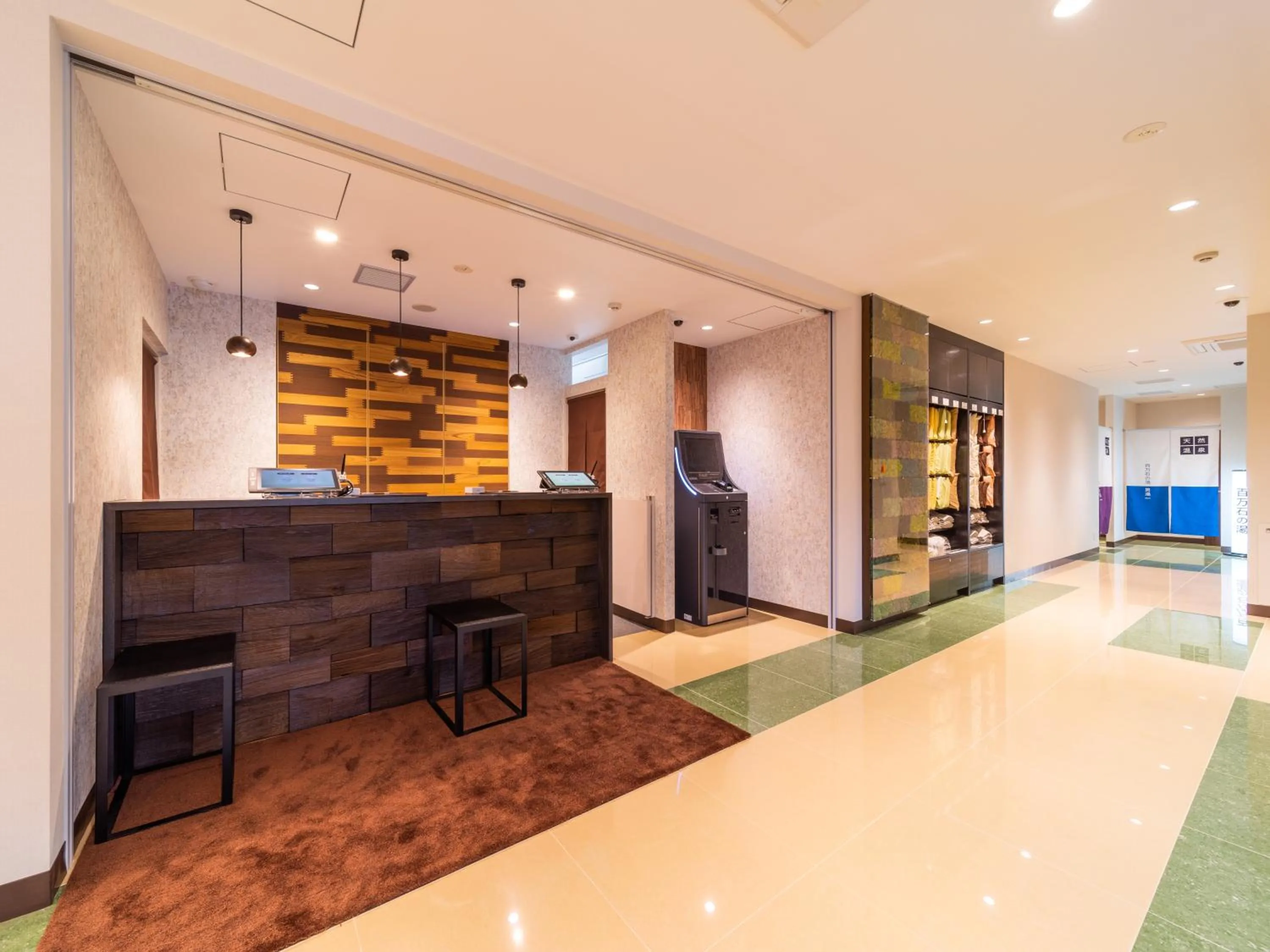 Lobby or reception in Super Hotel Yahaba Station East Exit
