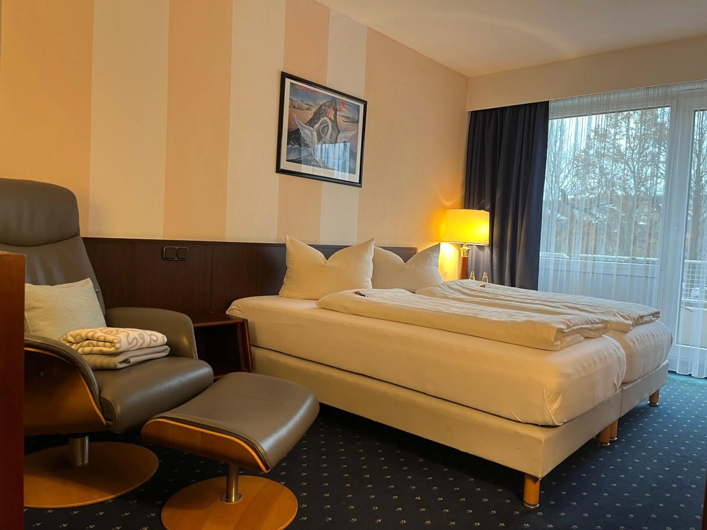 Bed in Hotel Senator