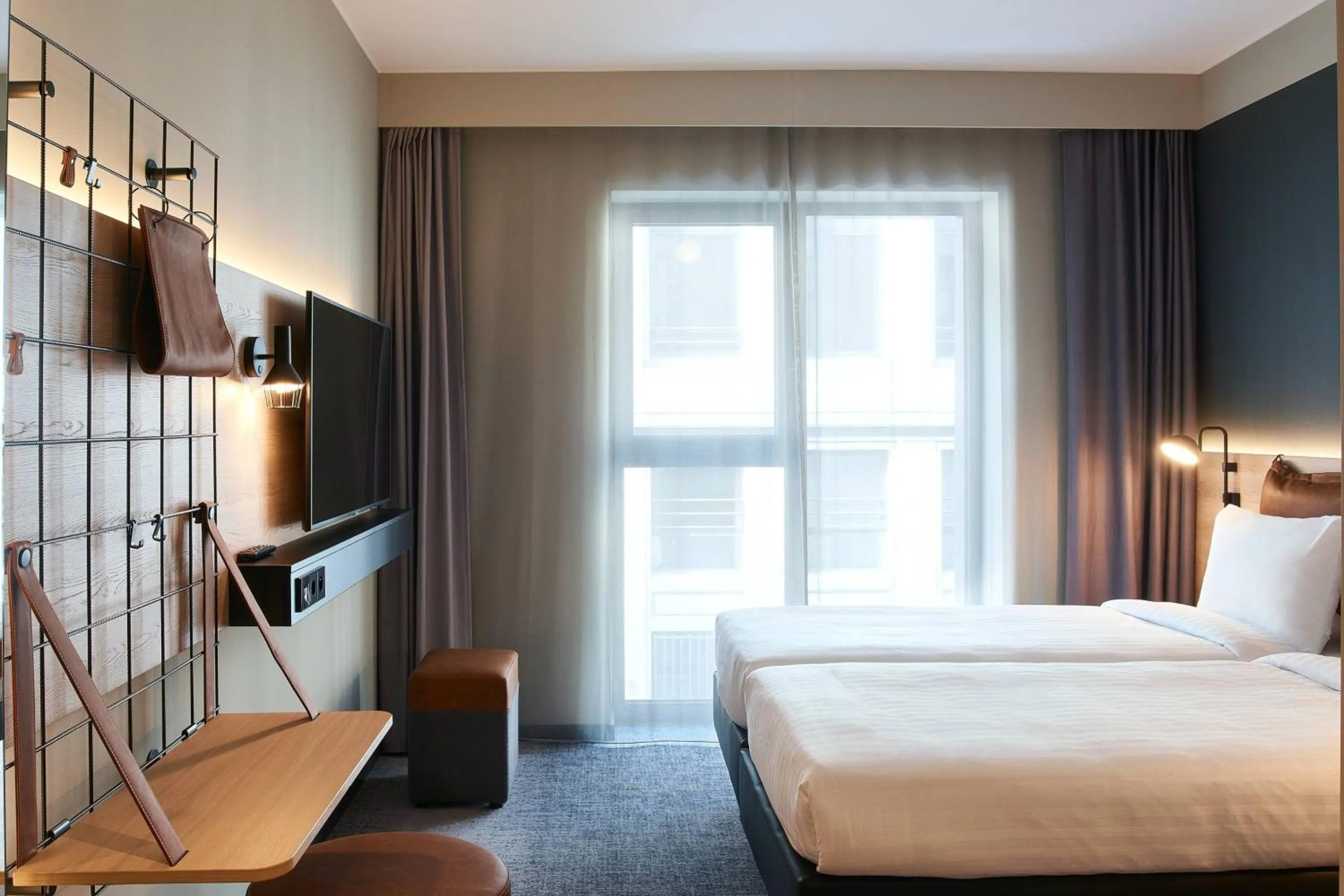 Photo of the whole room, Bed in Moxy Brussels City Center