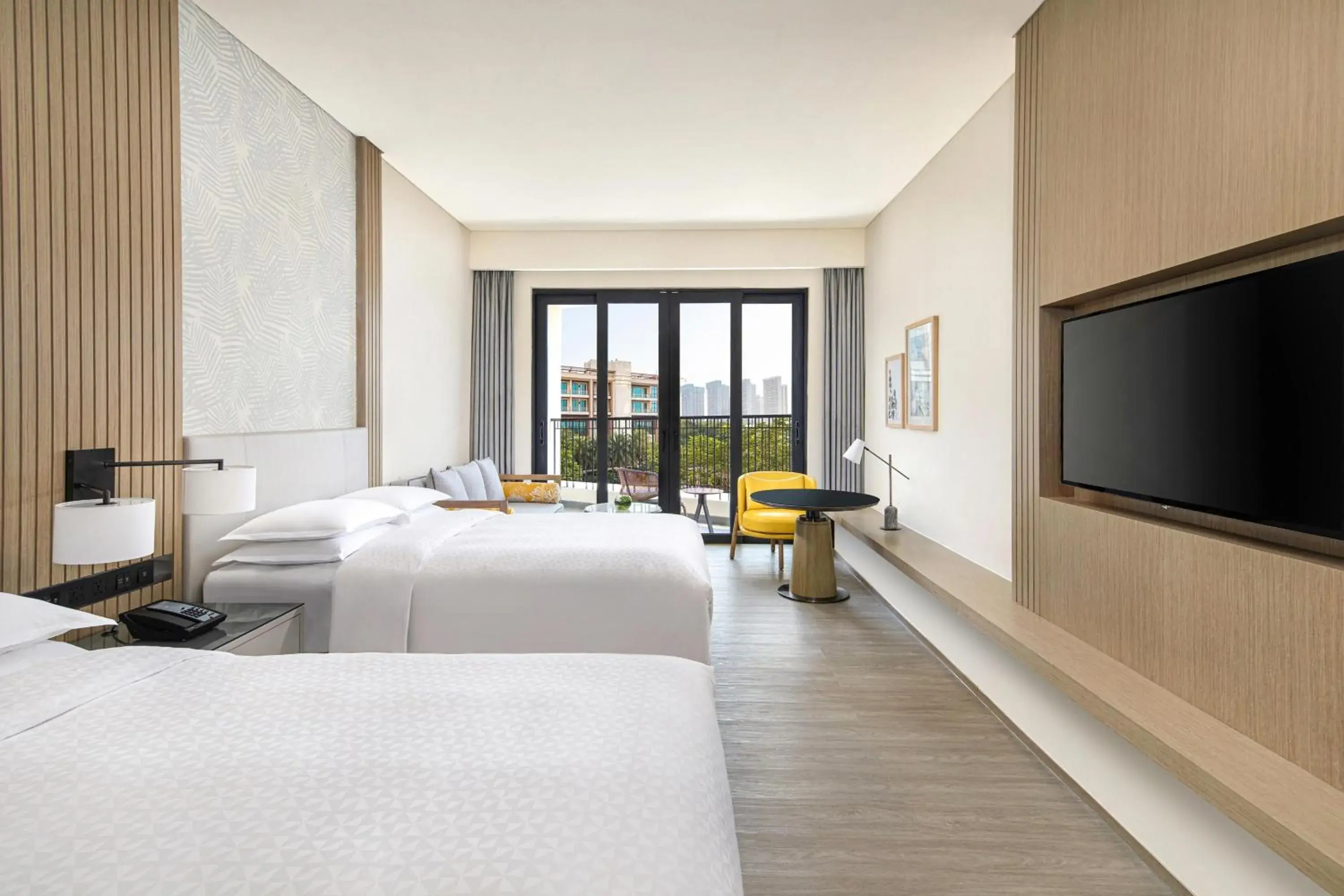 Deluxe Double, Guest room, 2 Double, Balcony in Four Points by Sheraton Wuchuan, Loong Bay Deluxe Double, Guest room, 2 Double, Balcony in Four Points by Sheraton Wuchuan, Loong Bay