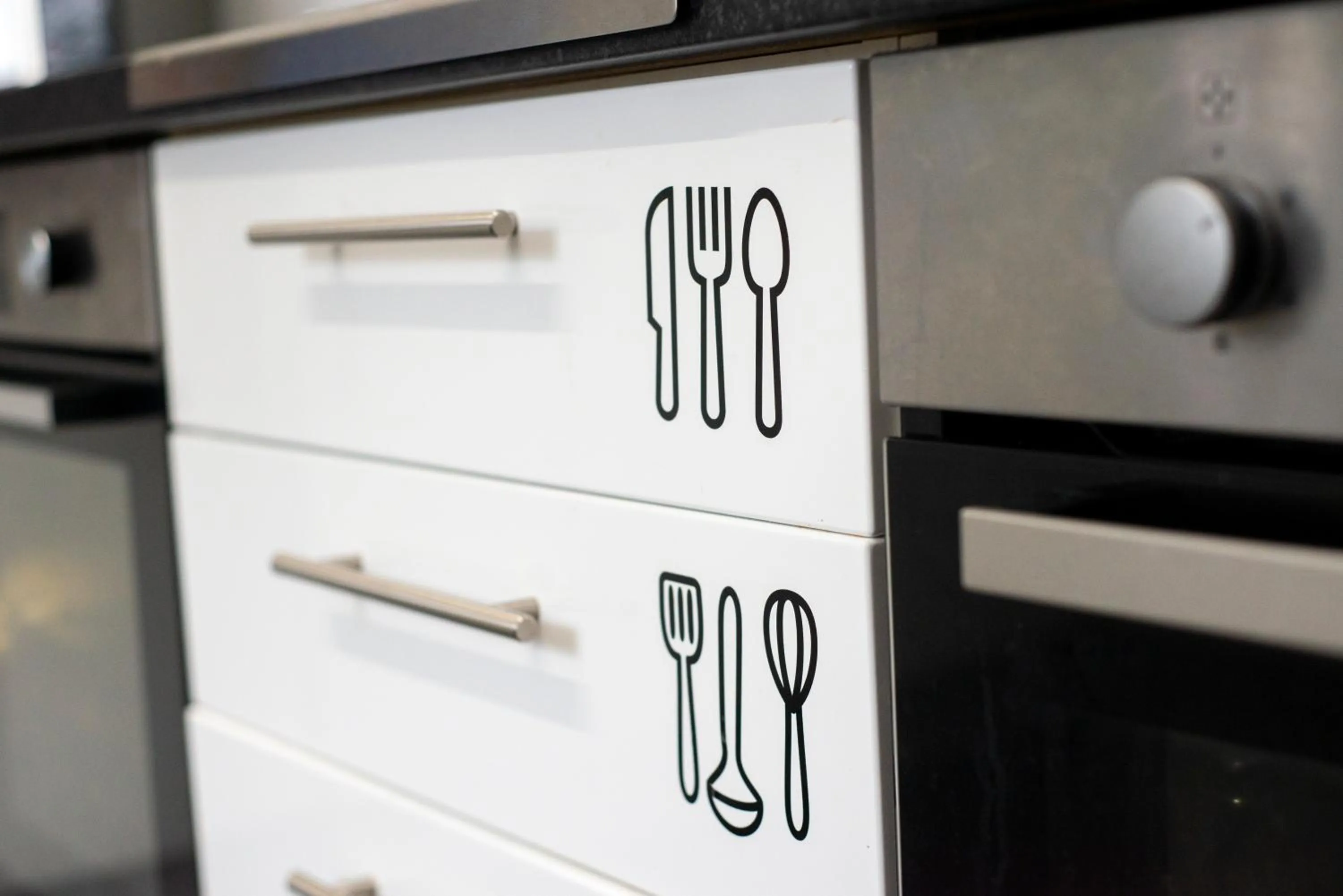 Communal kitchen in Crianlarich Youth Hostel