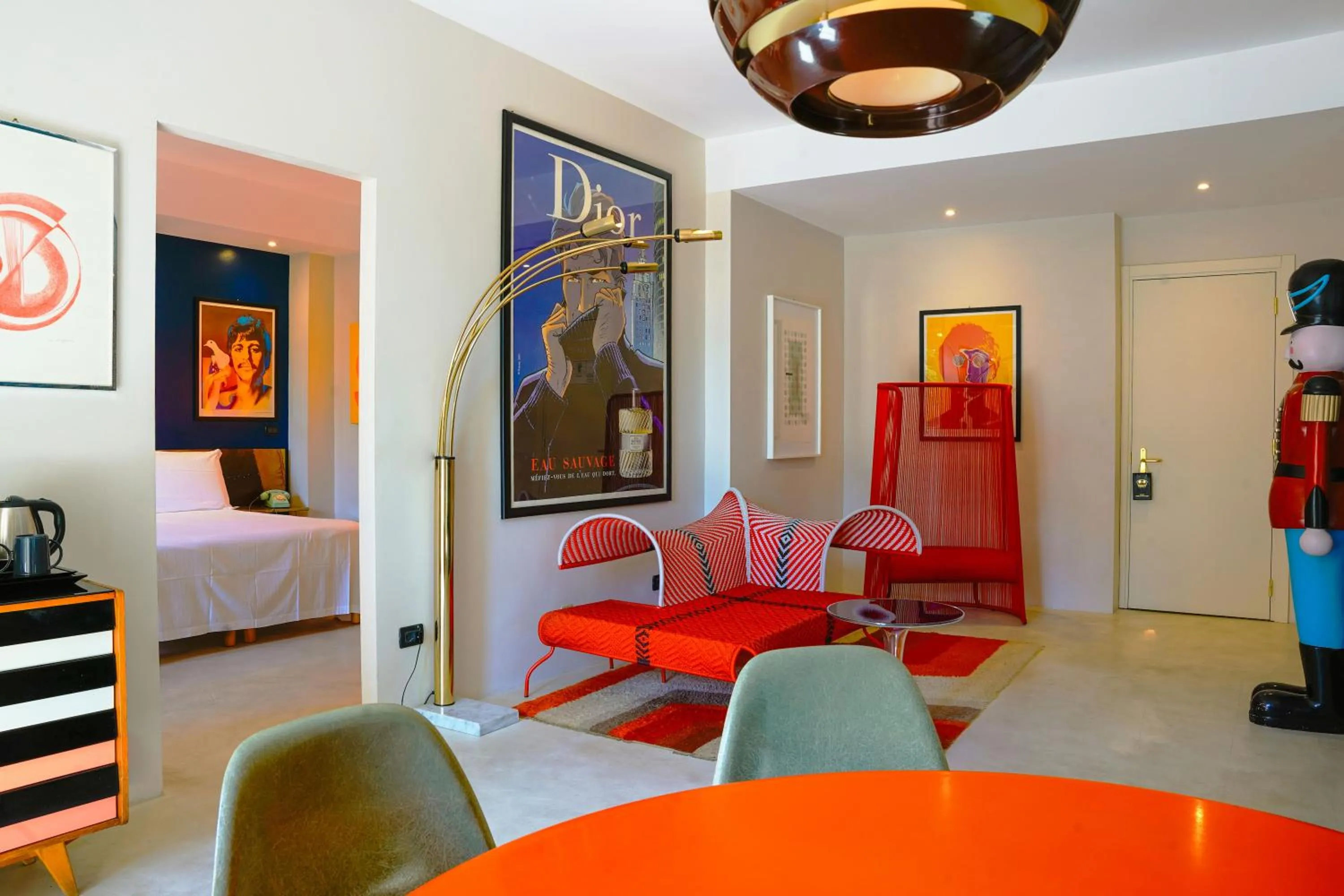 Seating area, Bed in Boutique Hotel Trieste - Adults Only