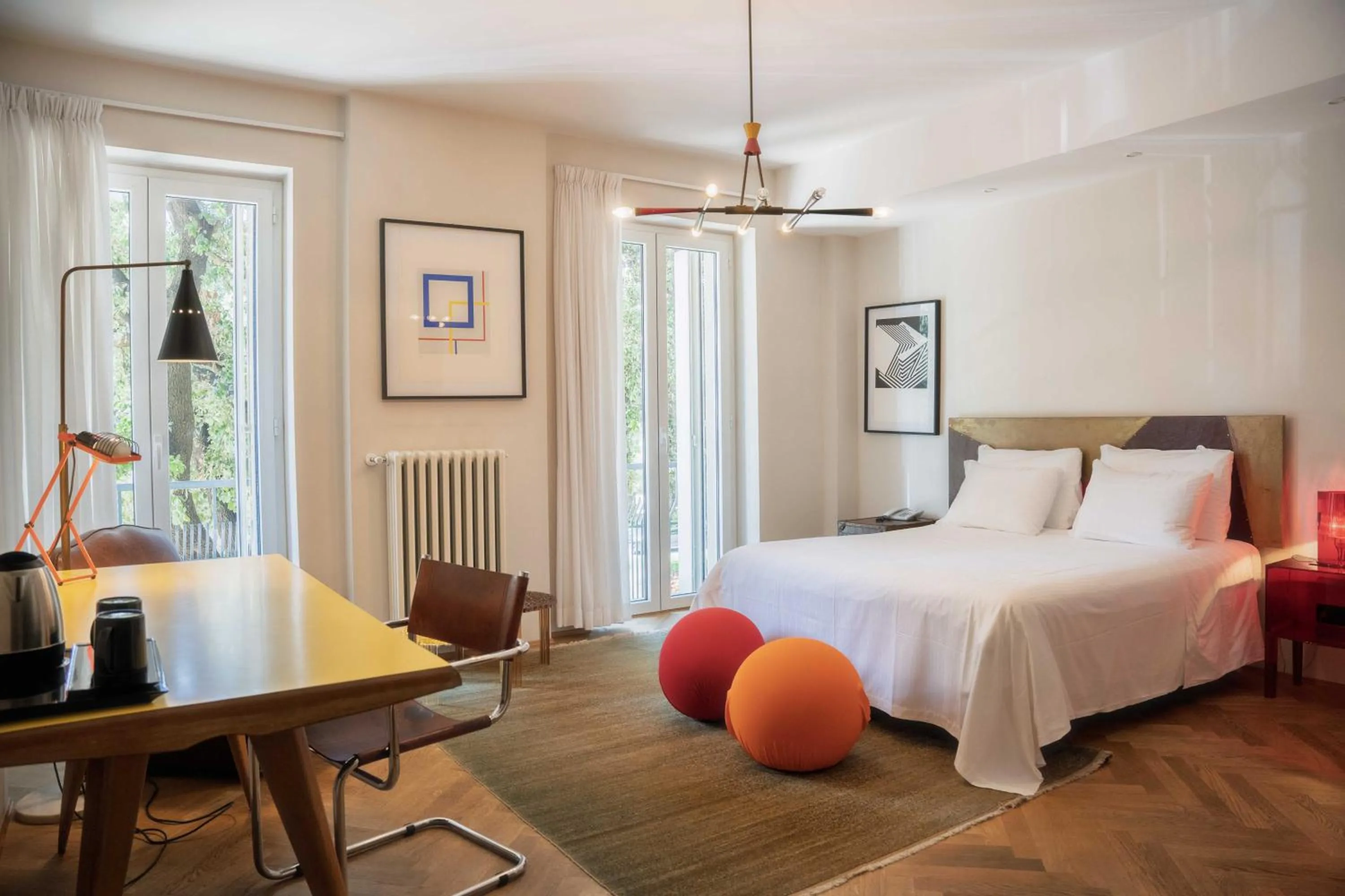 Balcony/Terrace, Bed in Boutique Hotel Trieste - Adults Only