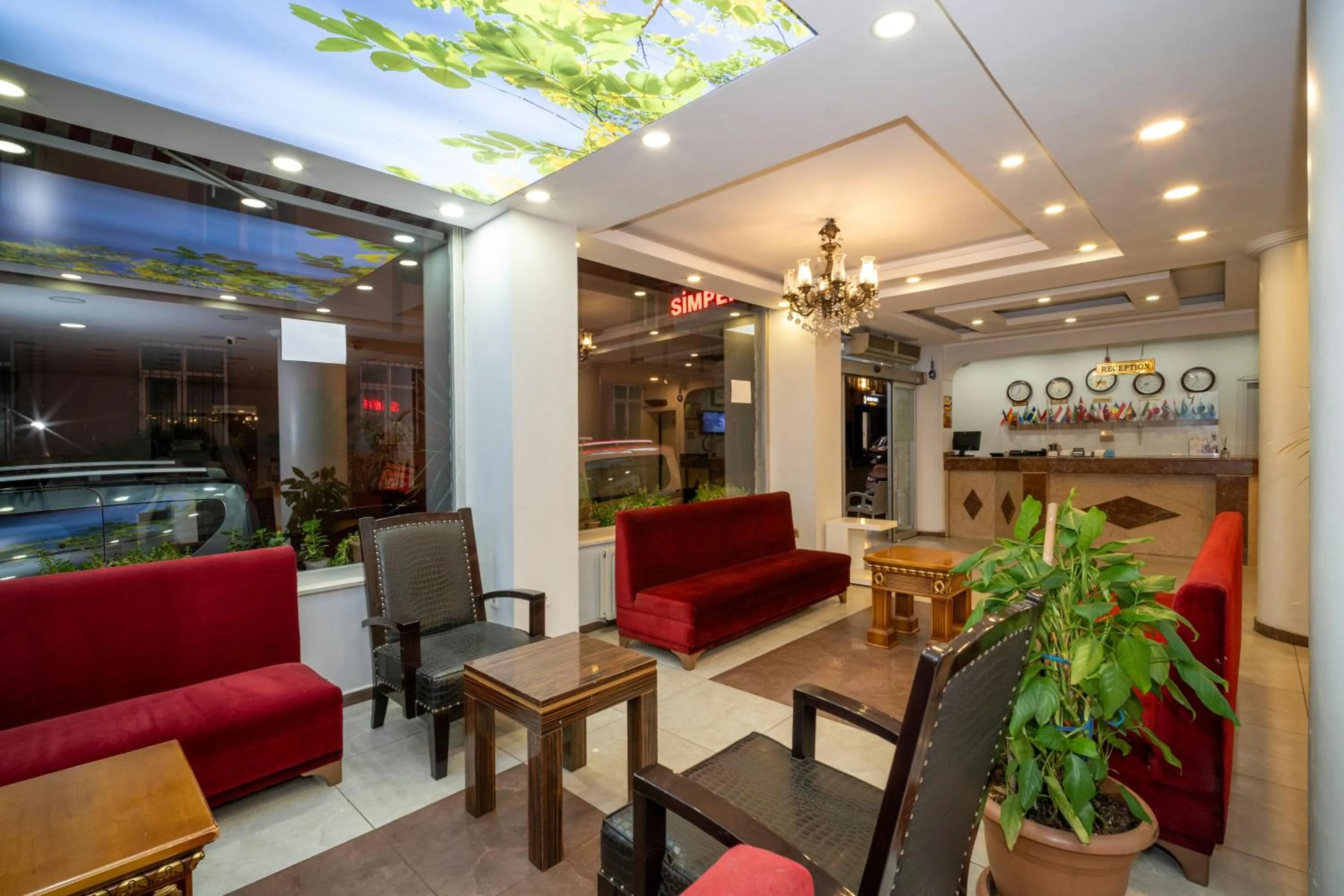 Lobby or reception in Hotel Simper