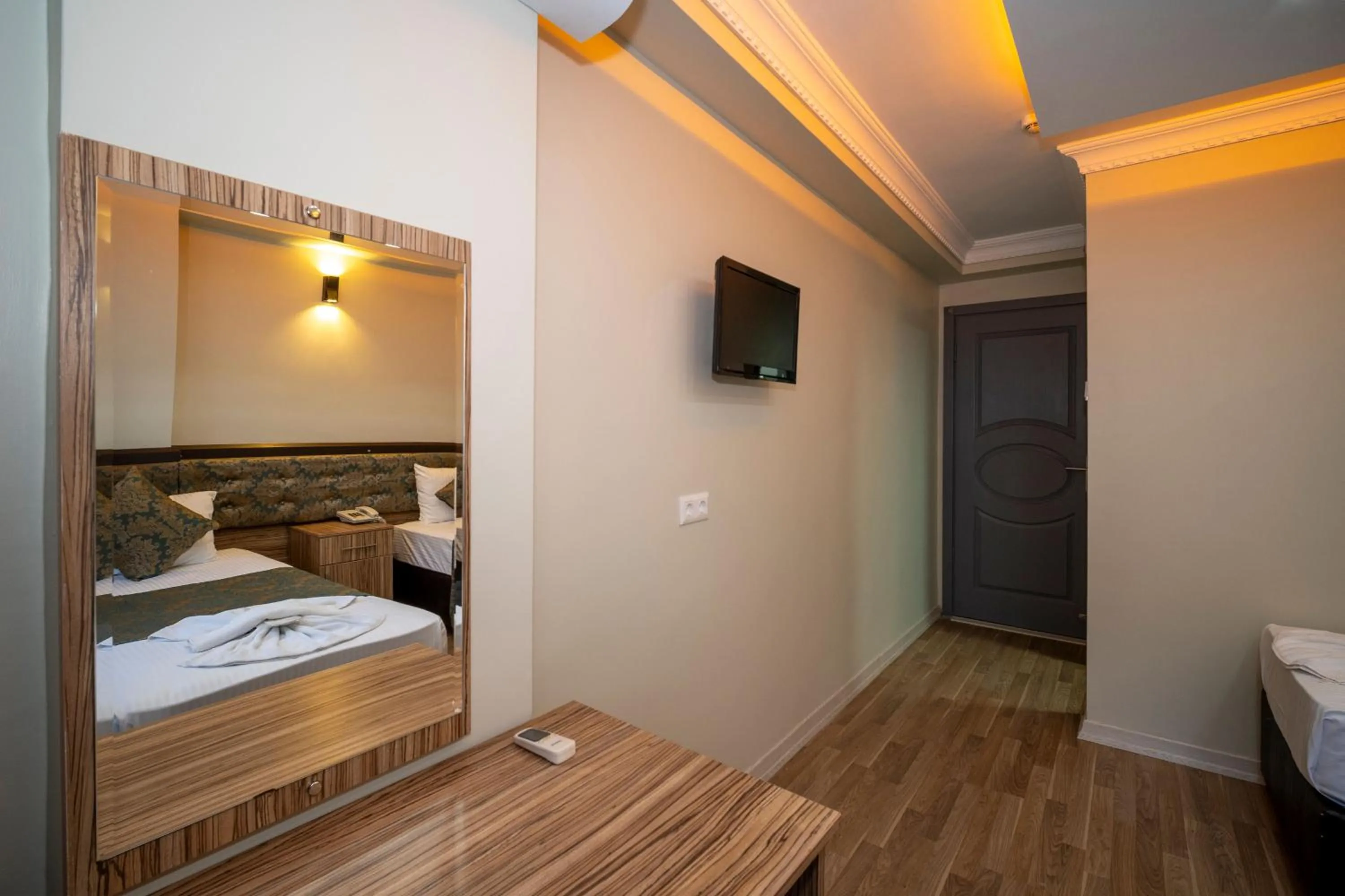 Bed in Hotel Simper