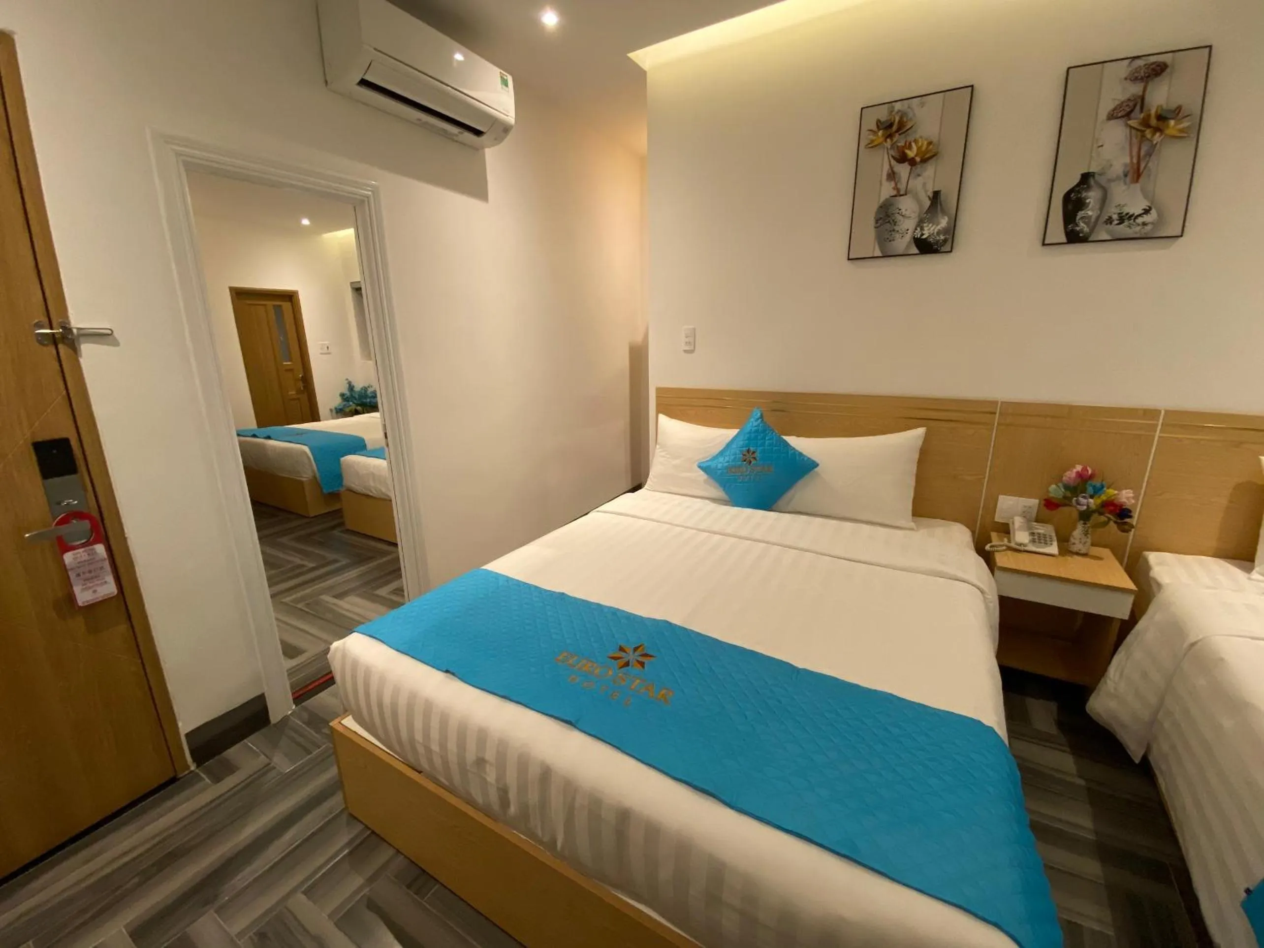 Bed in Euro Star Riverside Hotel