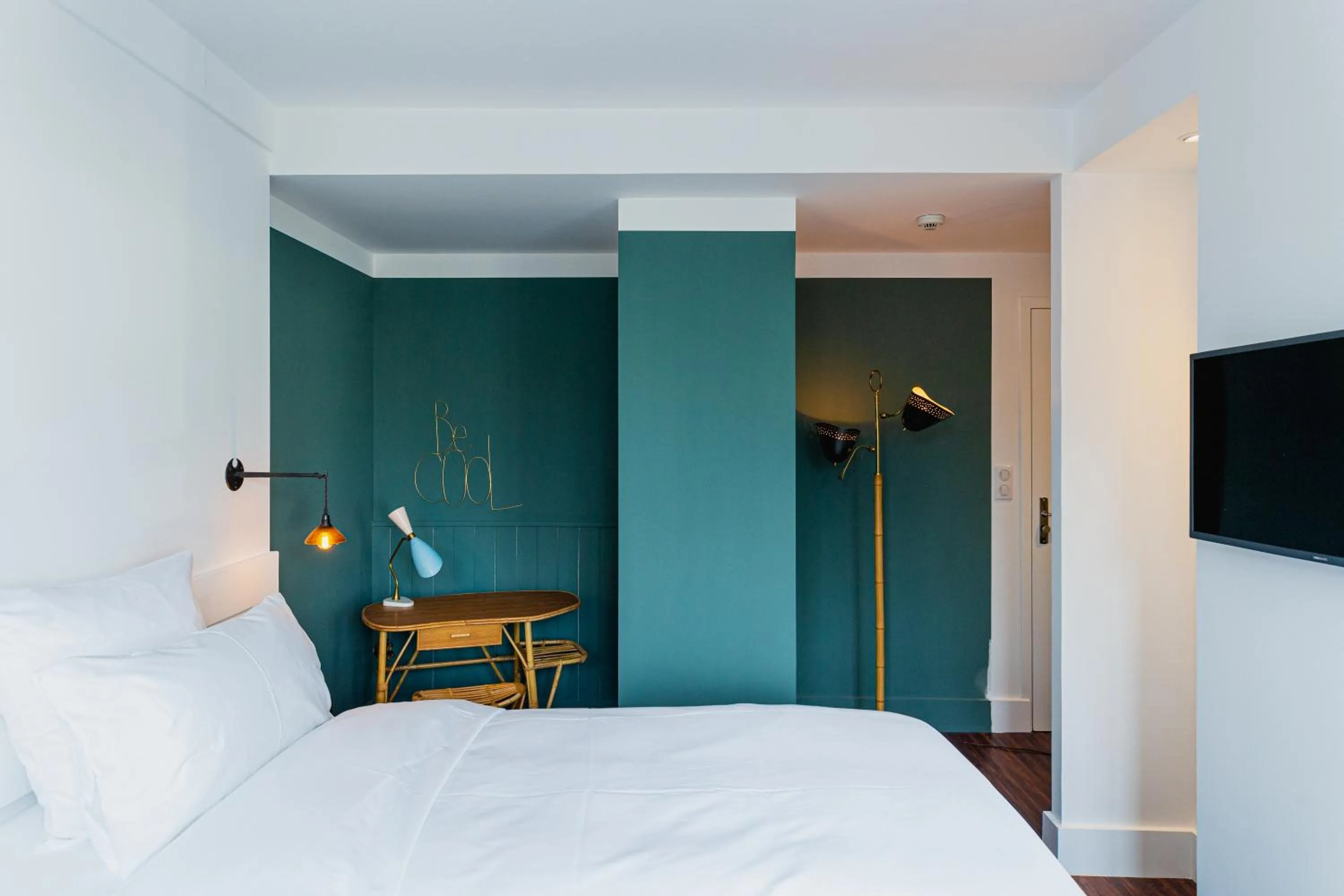 Bed in Bateau Libre Hotel