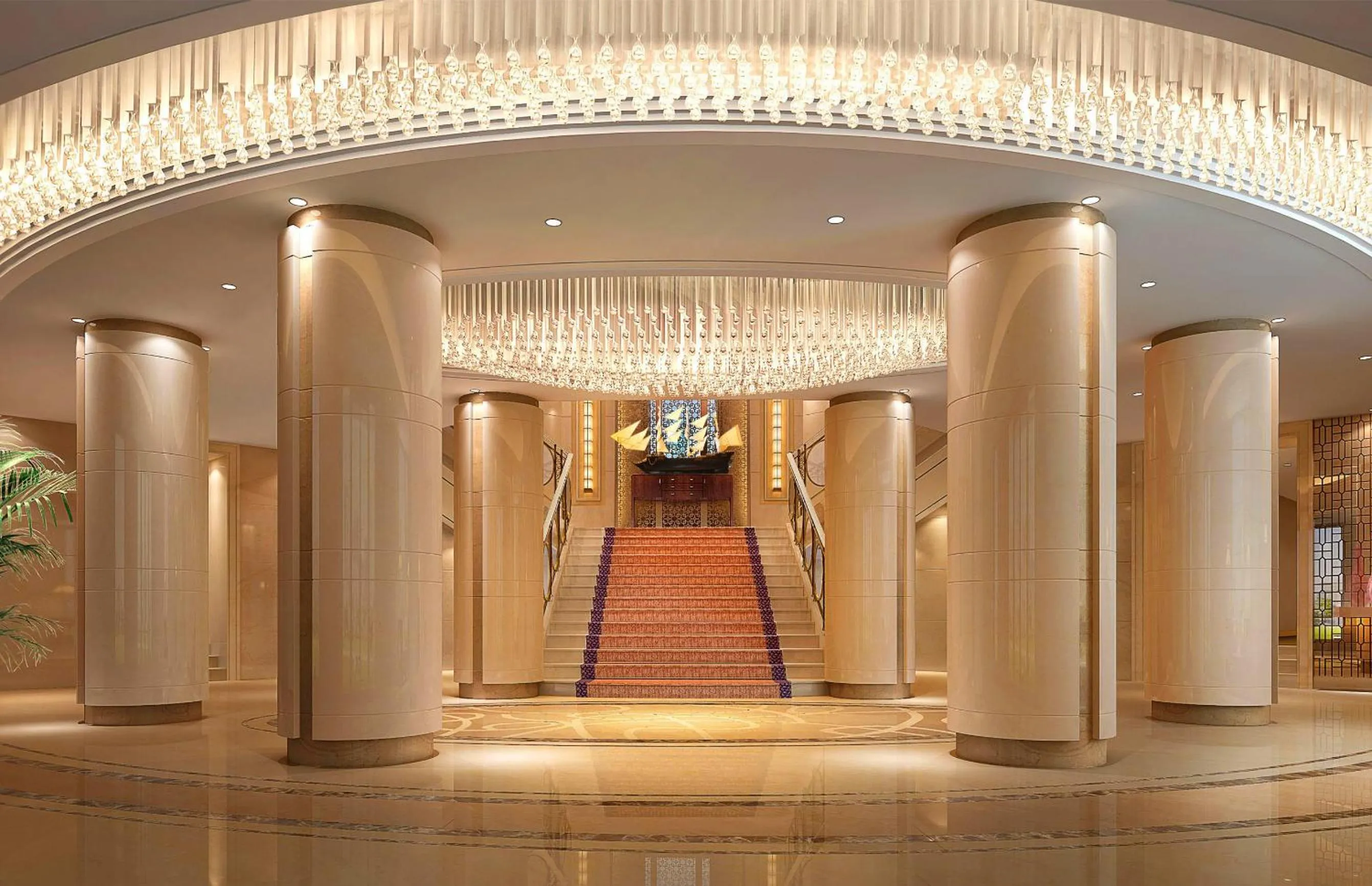 Lobby or reception in Soluxe Hotel Almaty
