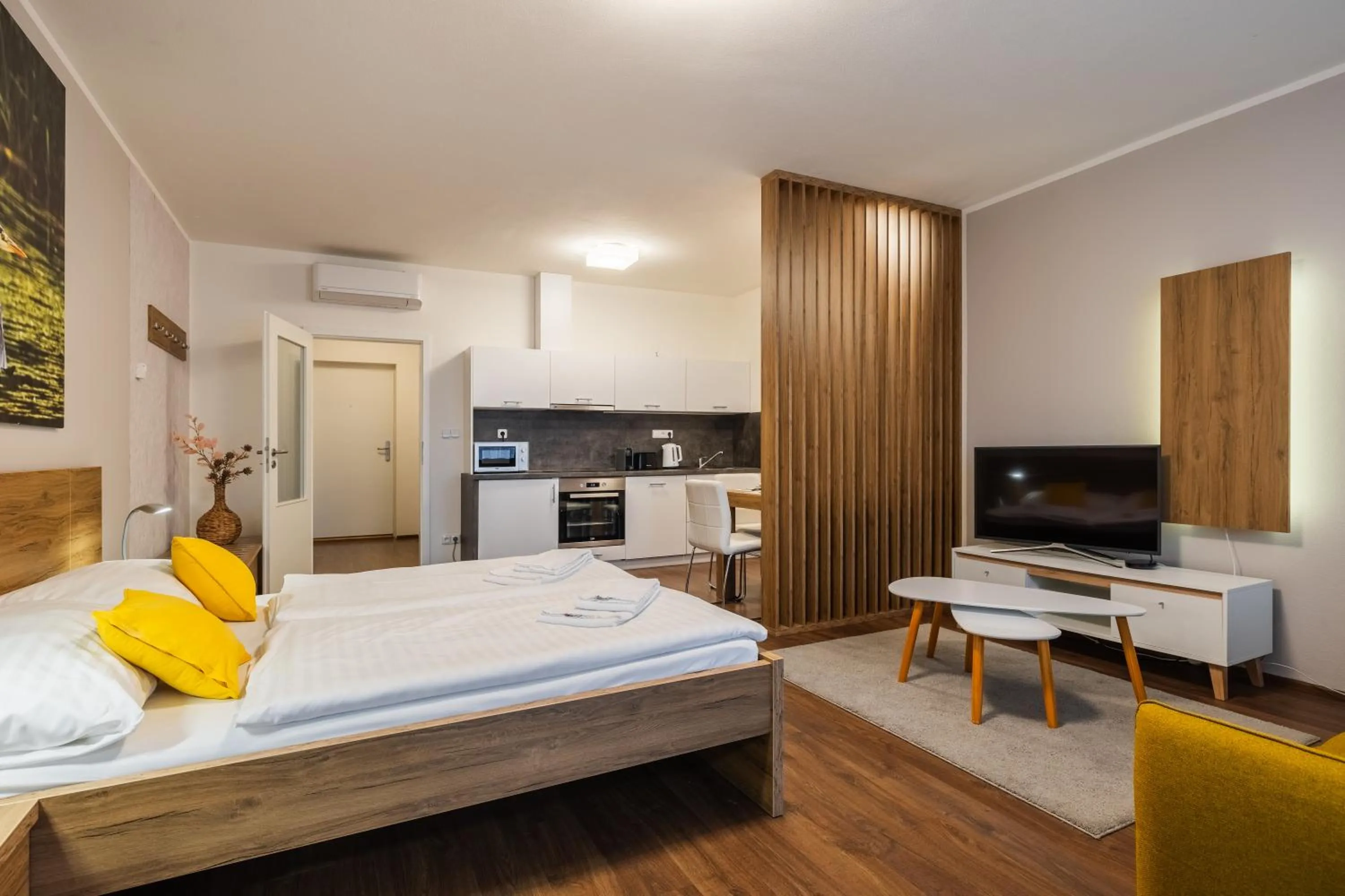 Bed in Apartmány Viva Třeboň