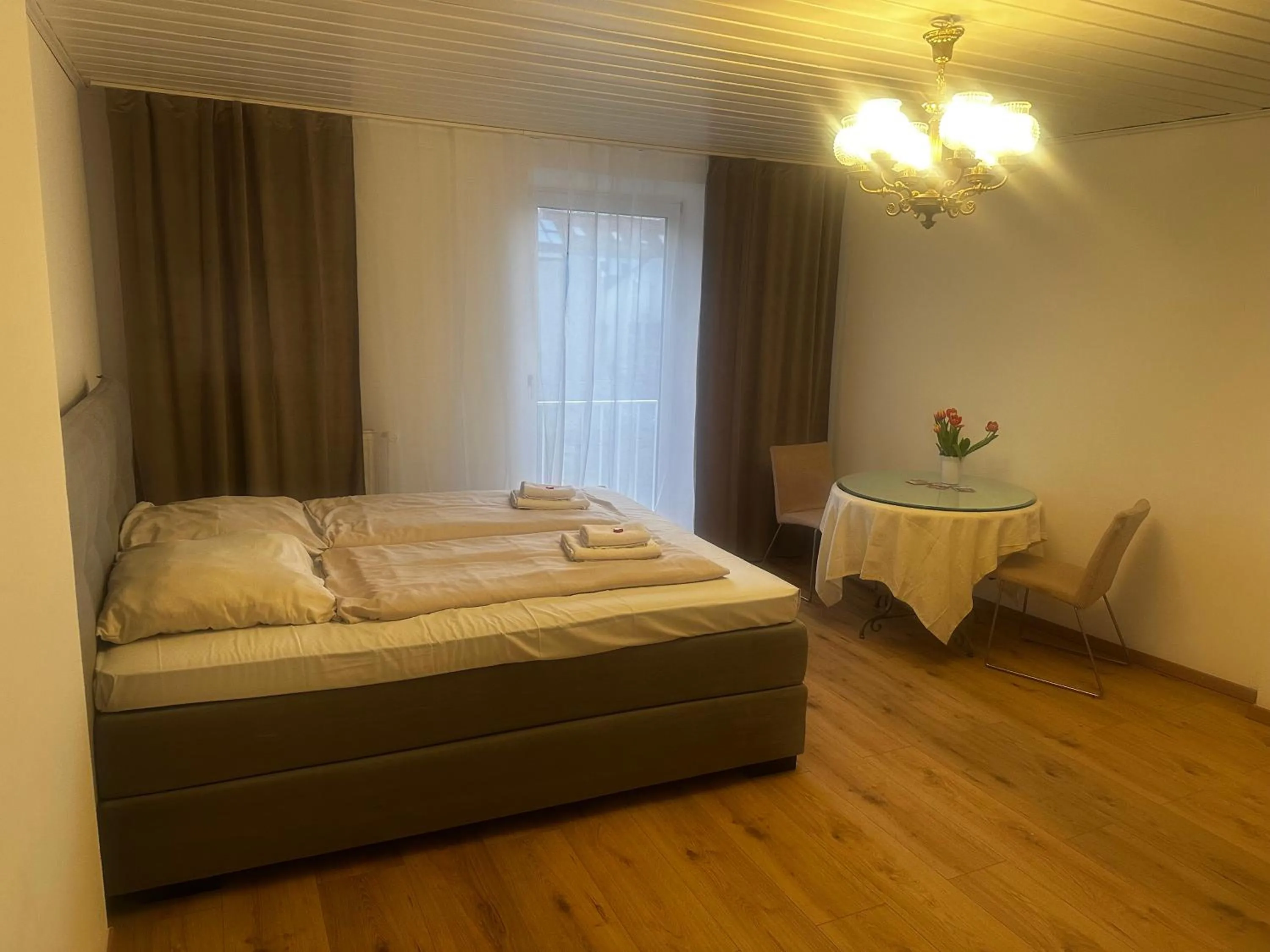 Living room, Bed in Pension Seibel