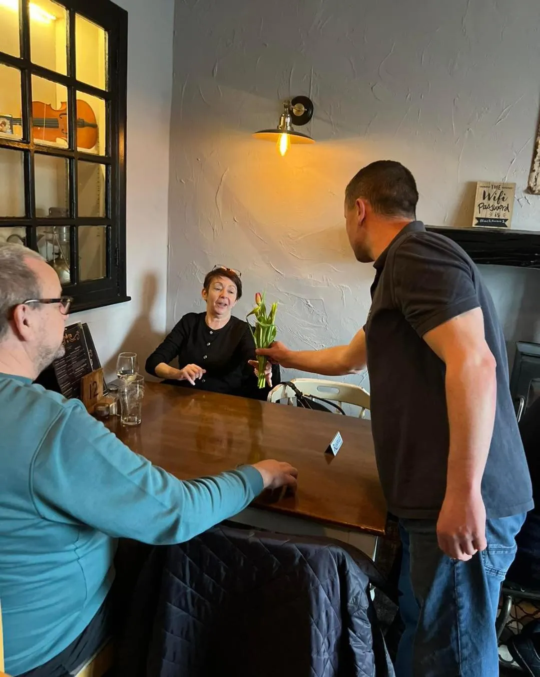 group of guests in The Black Swan Hotel