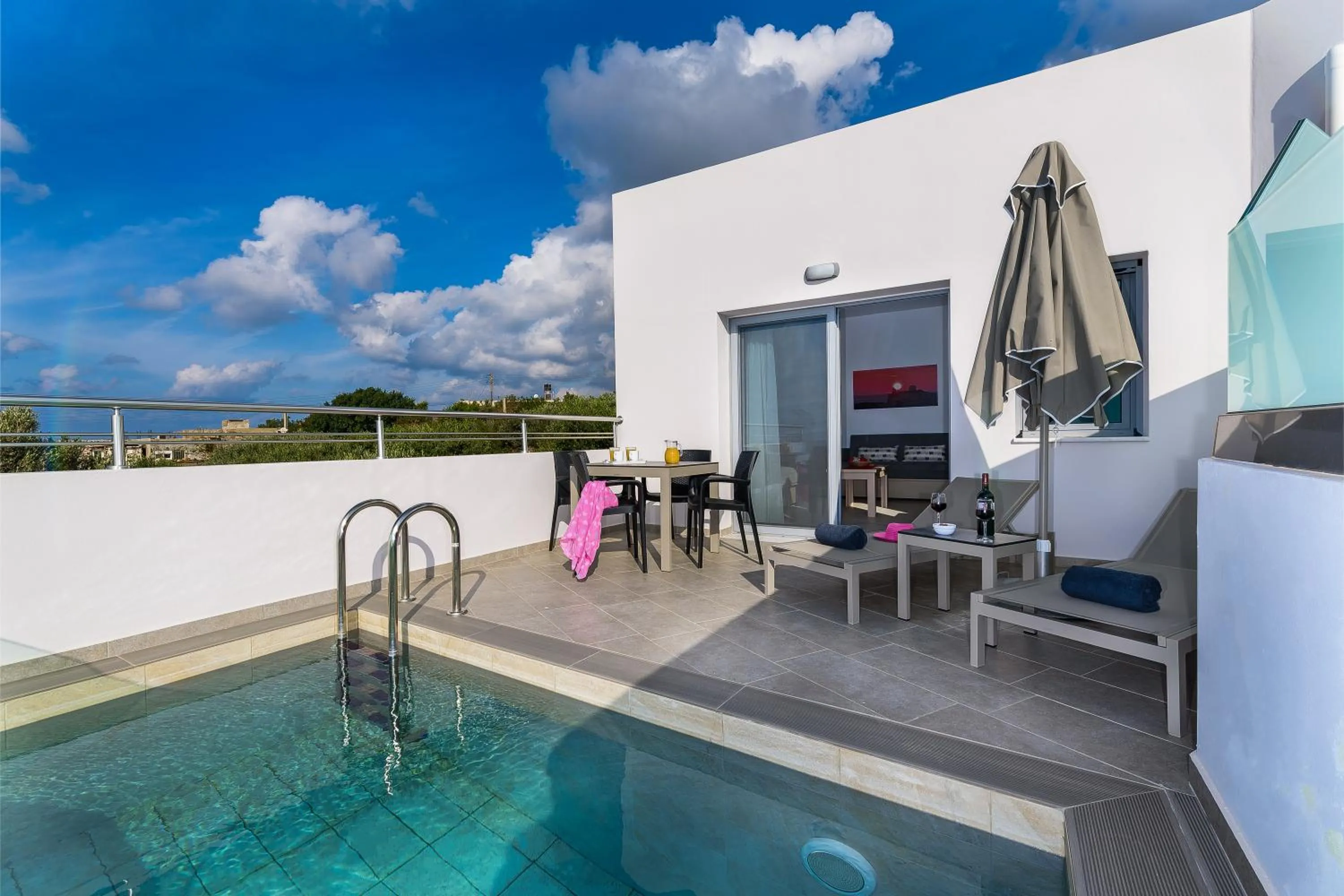 Balcony/Terrace in Sunset Elafonisi Apartments