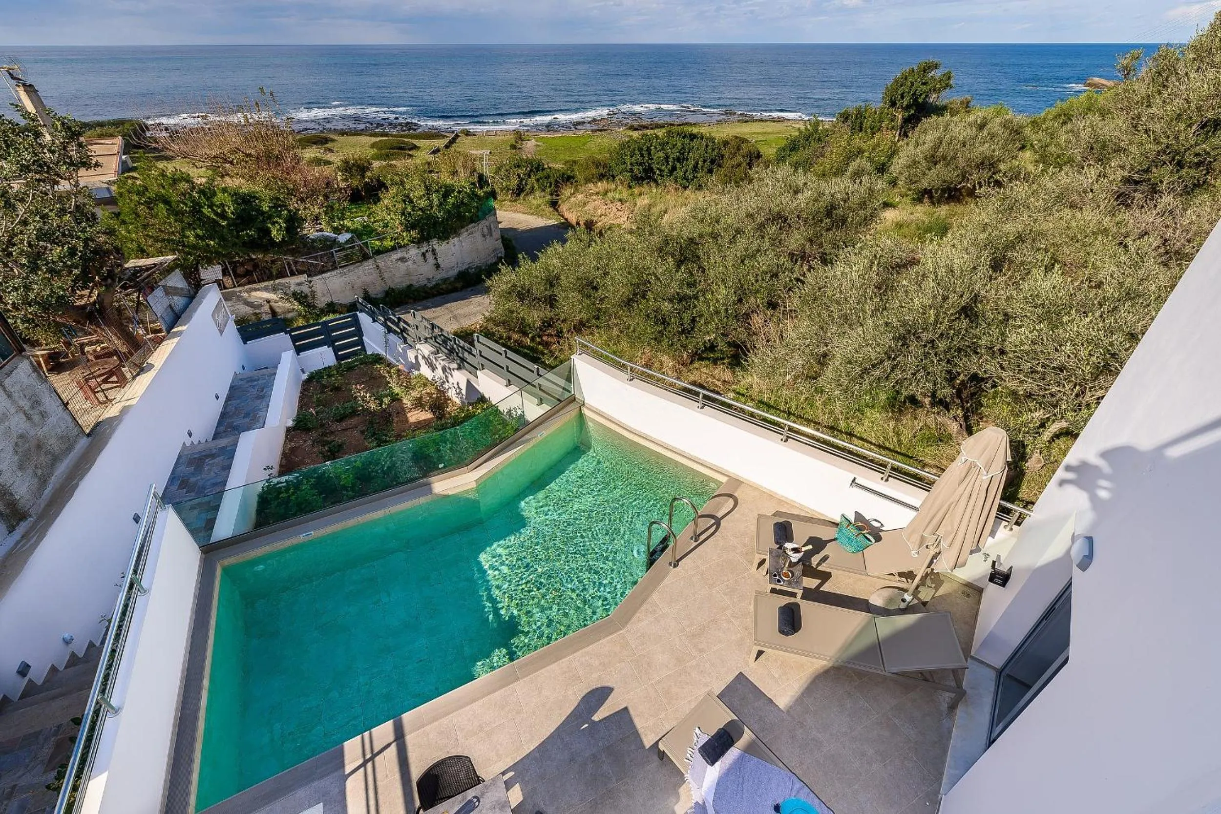 Bird's eye view in Sunset Elafonisi Apartments