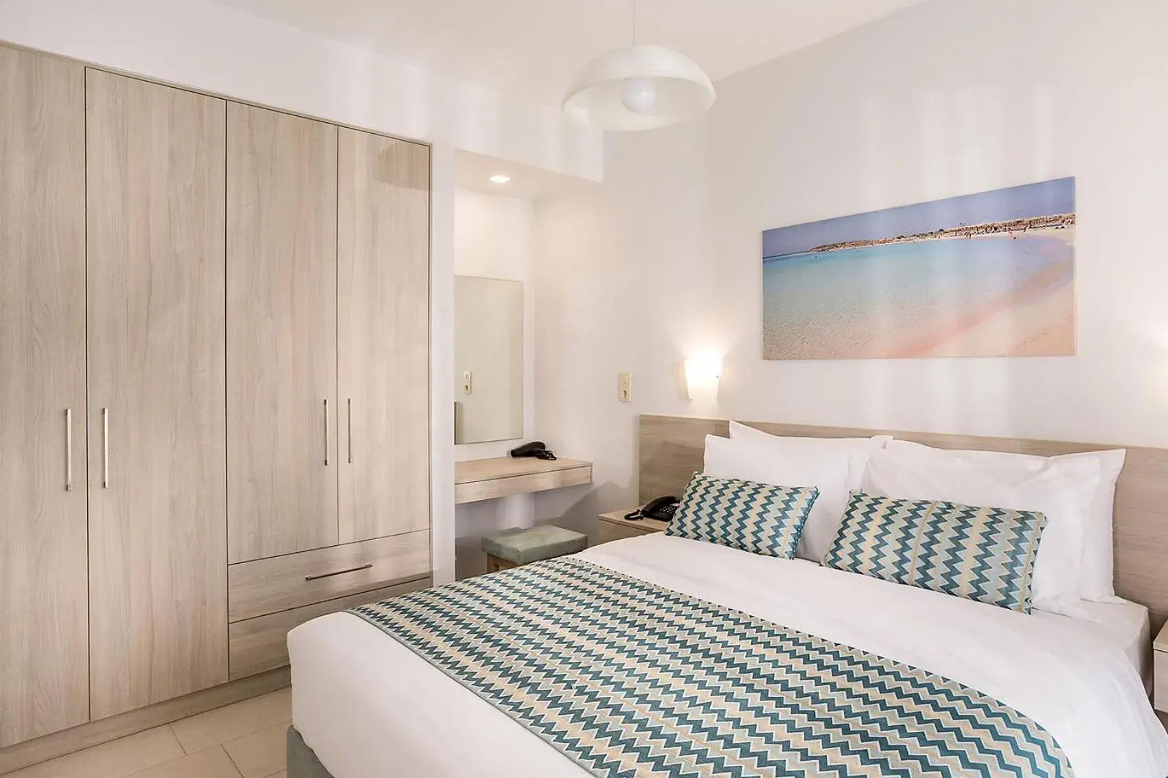 Bed in Sunset Elafonisi Apartments Bed in Sunset Elafonisi Apartments