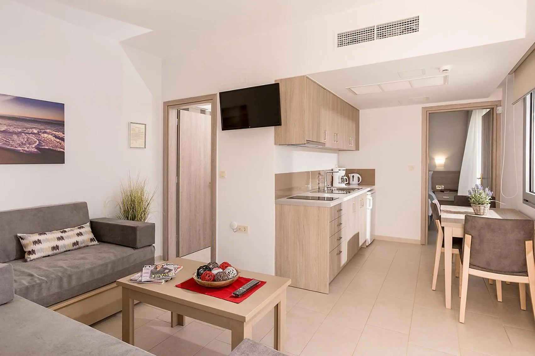 Kitchen or kitchenette in Sunset Elafonisi Apartments