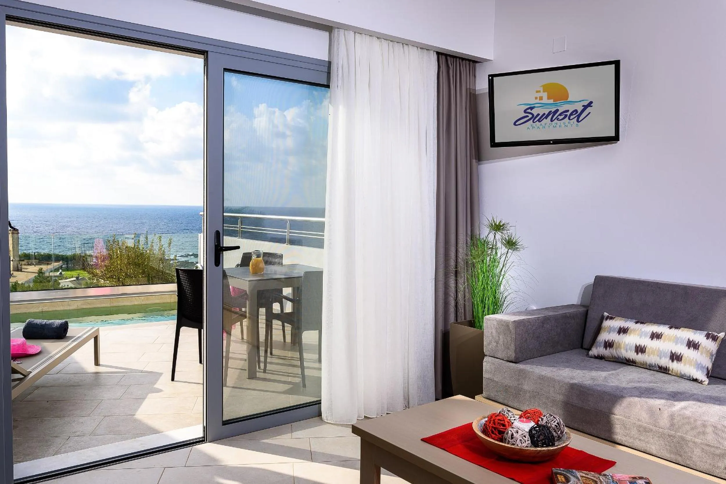 Balcony/Terrace in Sunset Elafonisi Apartments