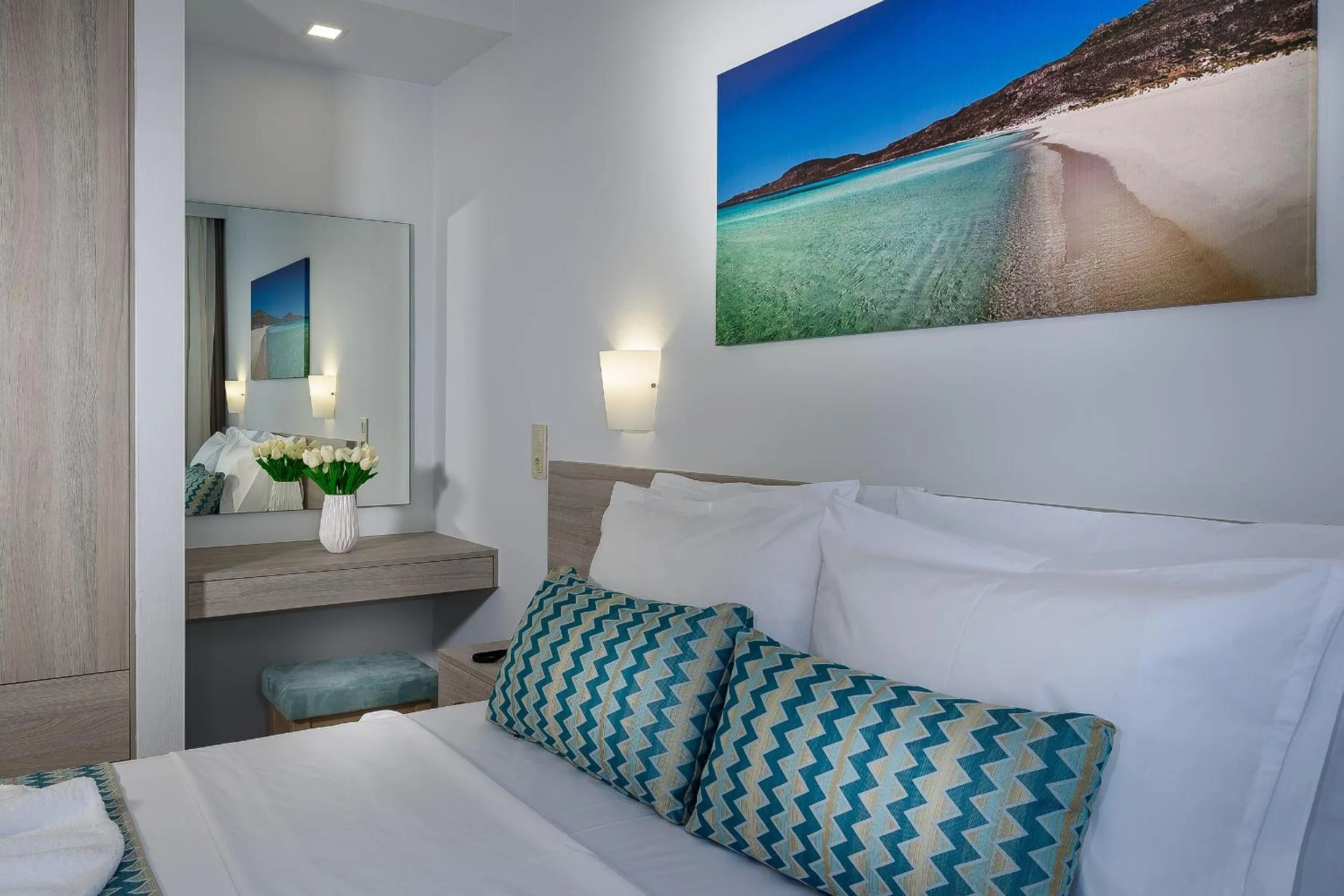 Bed in Sunset Elafonisi Apartments