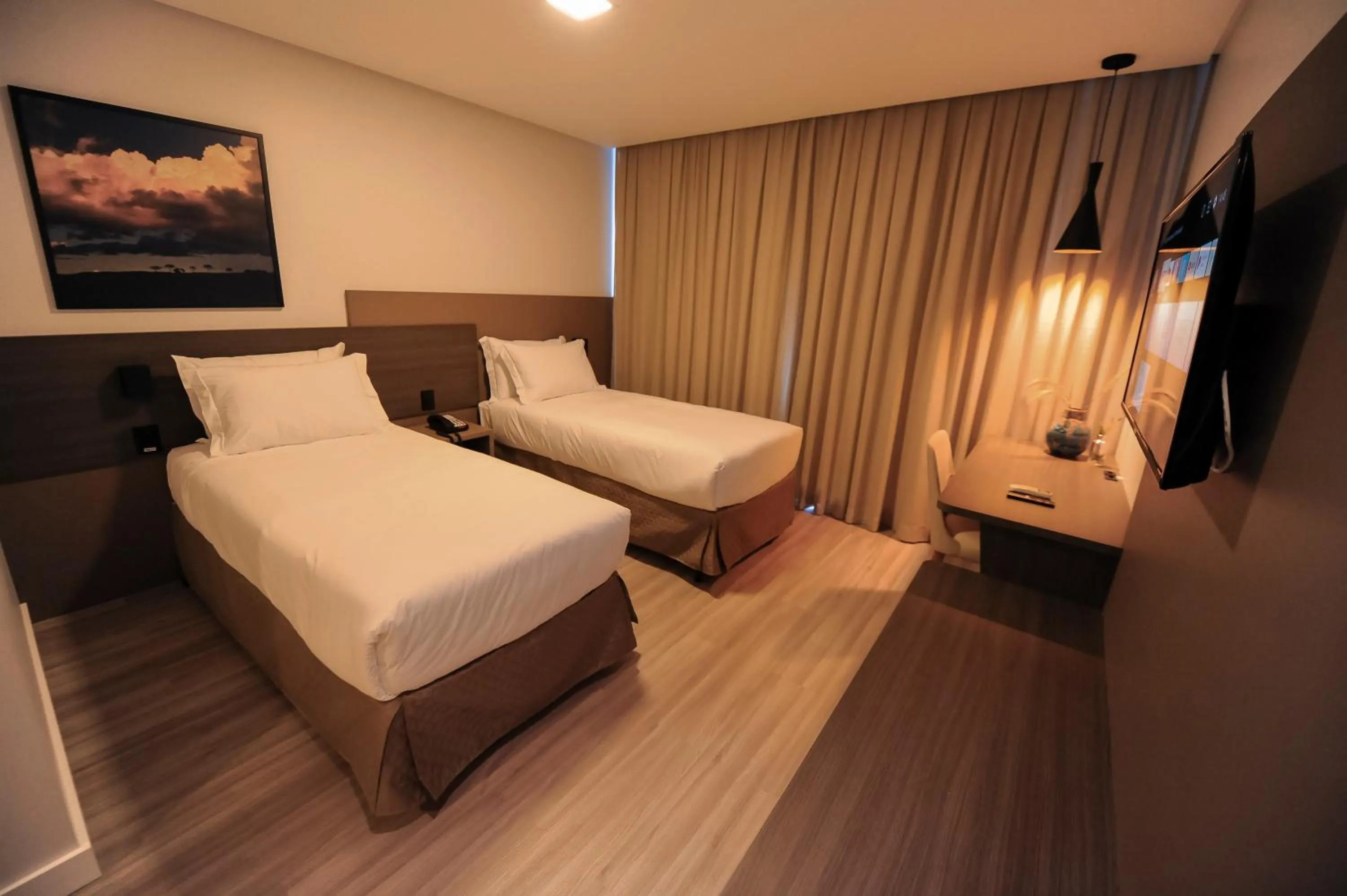 Bed in Figueiras Hotel & Eventos