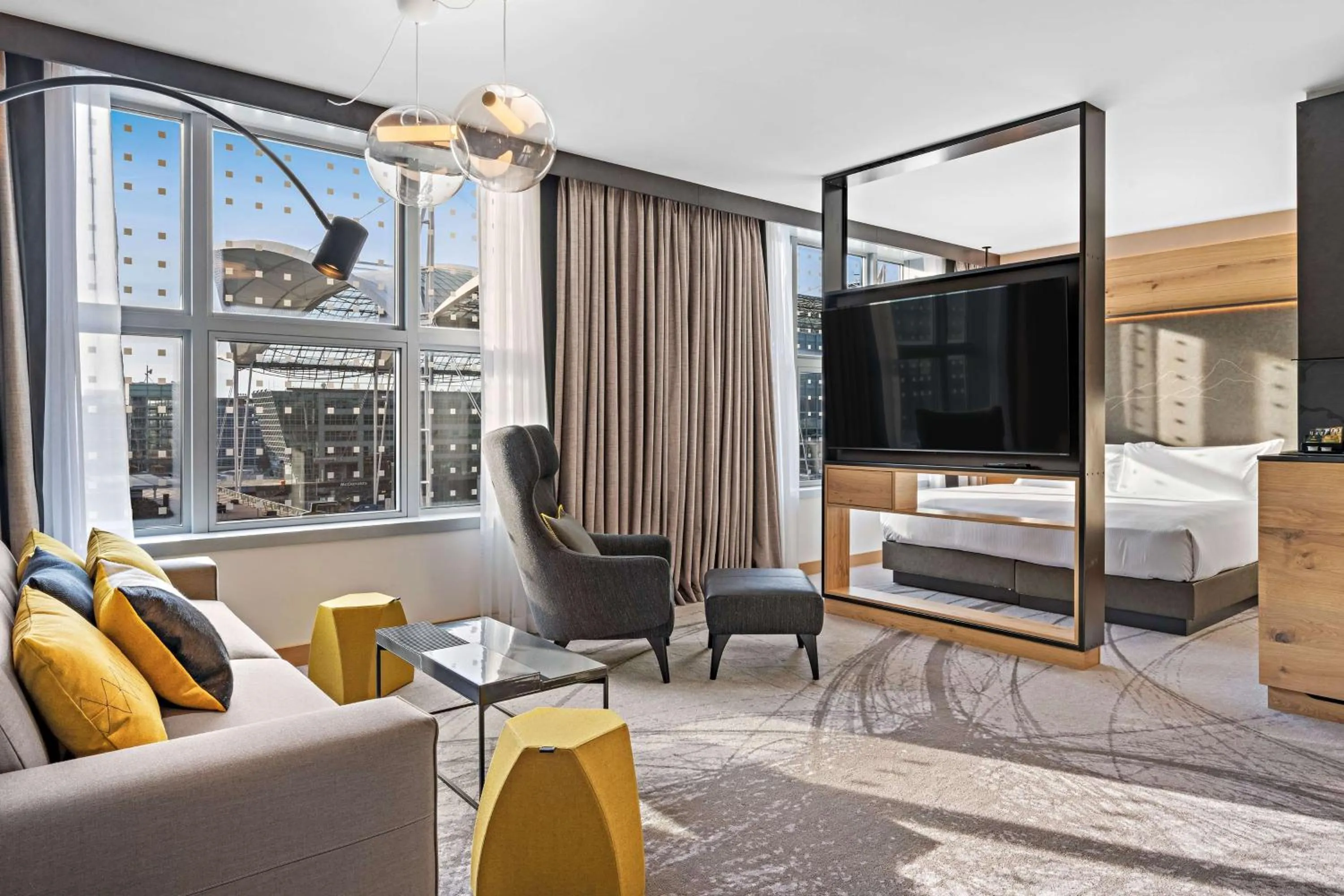 Living room in Hilton Munich Airport