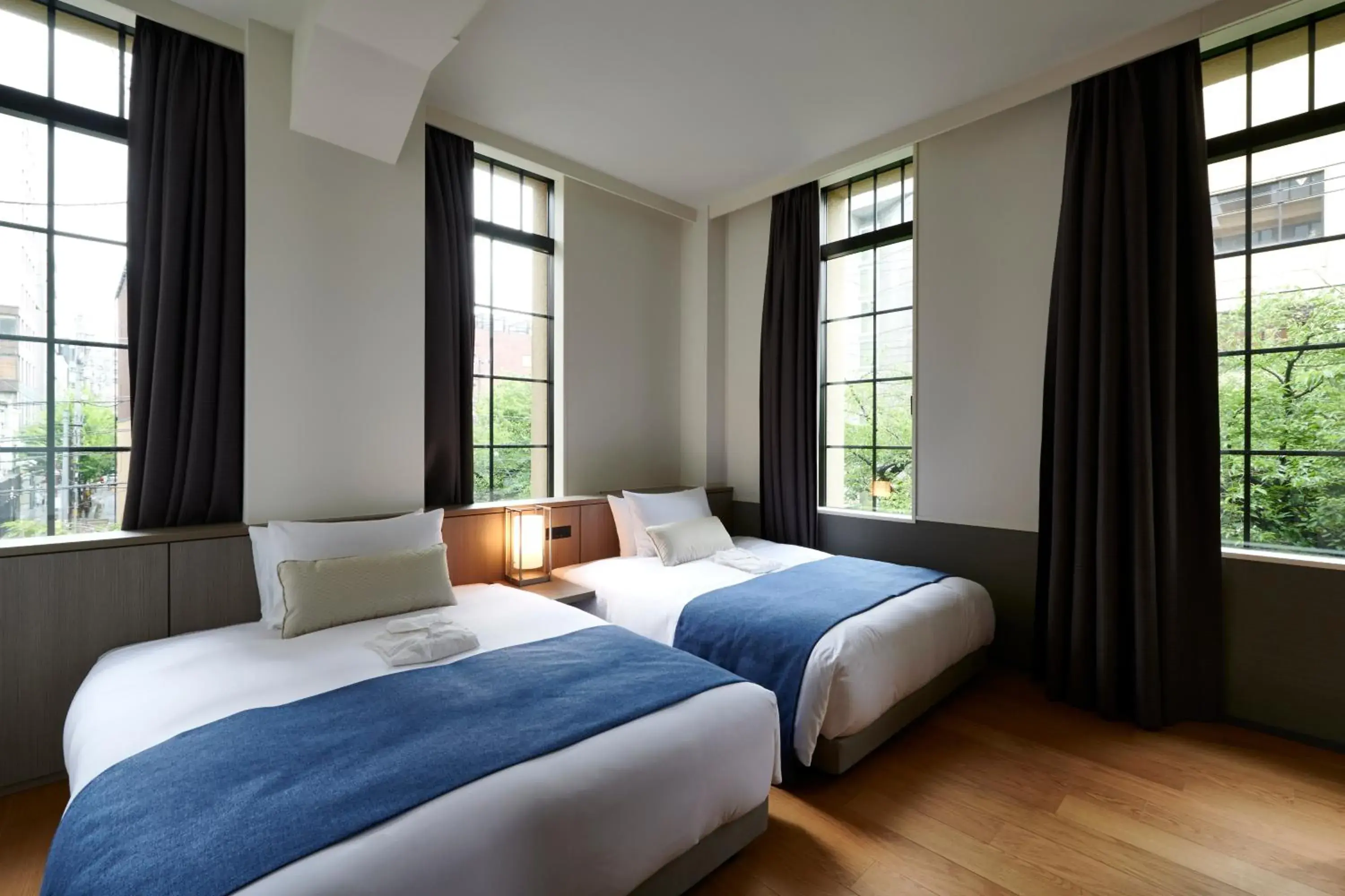 Photo of the whole room, Bed in The Gate Hotel Kyoto Takasegawa by Hulic Photo of the whole room, Bed in The Gate Hotel Kyoto Takasegawa by Hulic