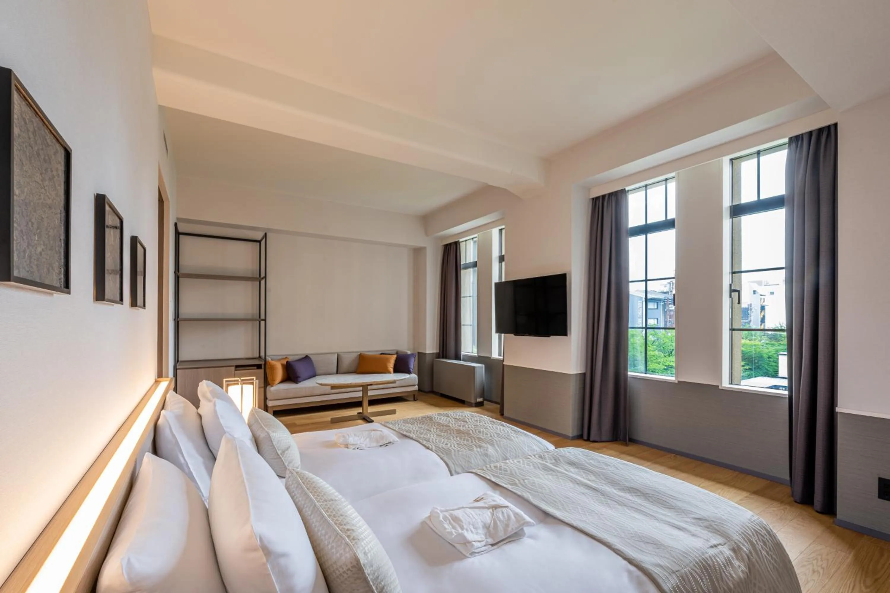 Photo of the whole room, Bed in The Gate Hotel Kyoto Takasegawa by Hulic