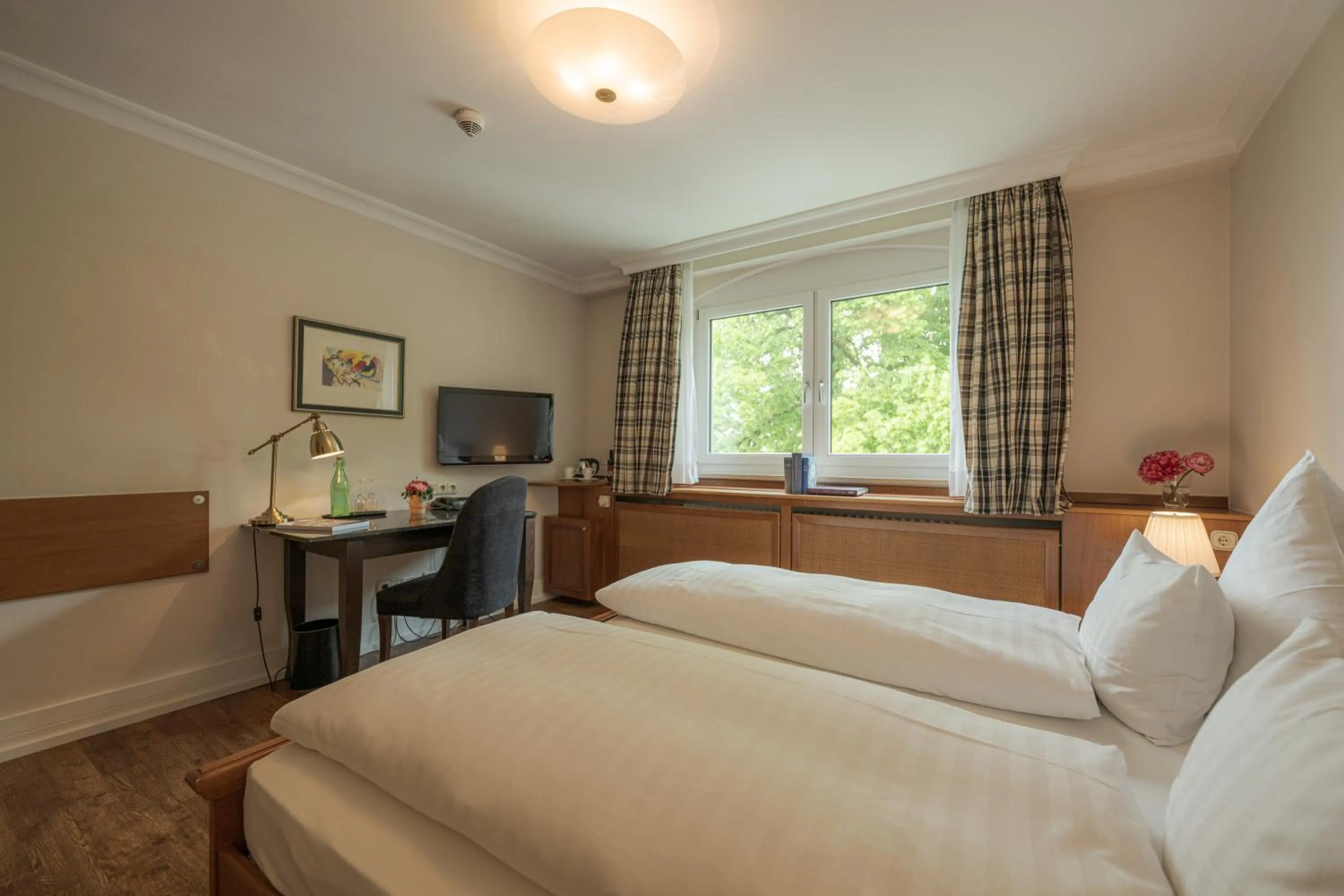 Bed in Romantik Hotel Das Lindner