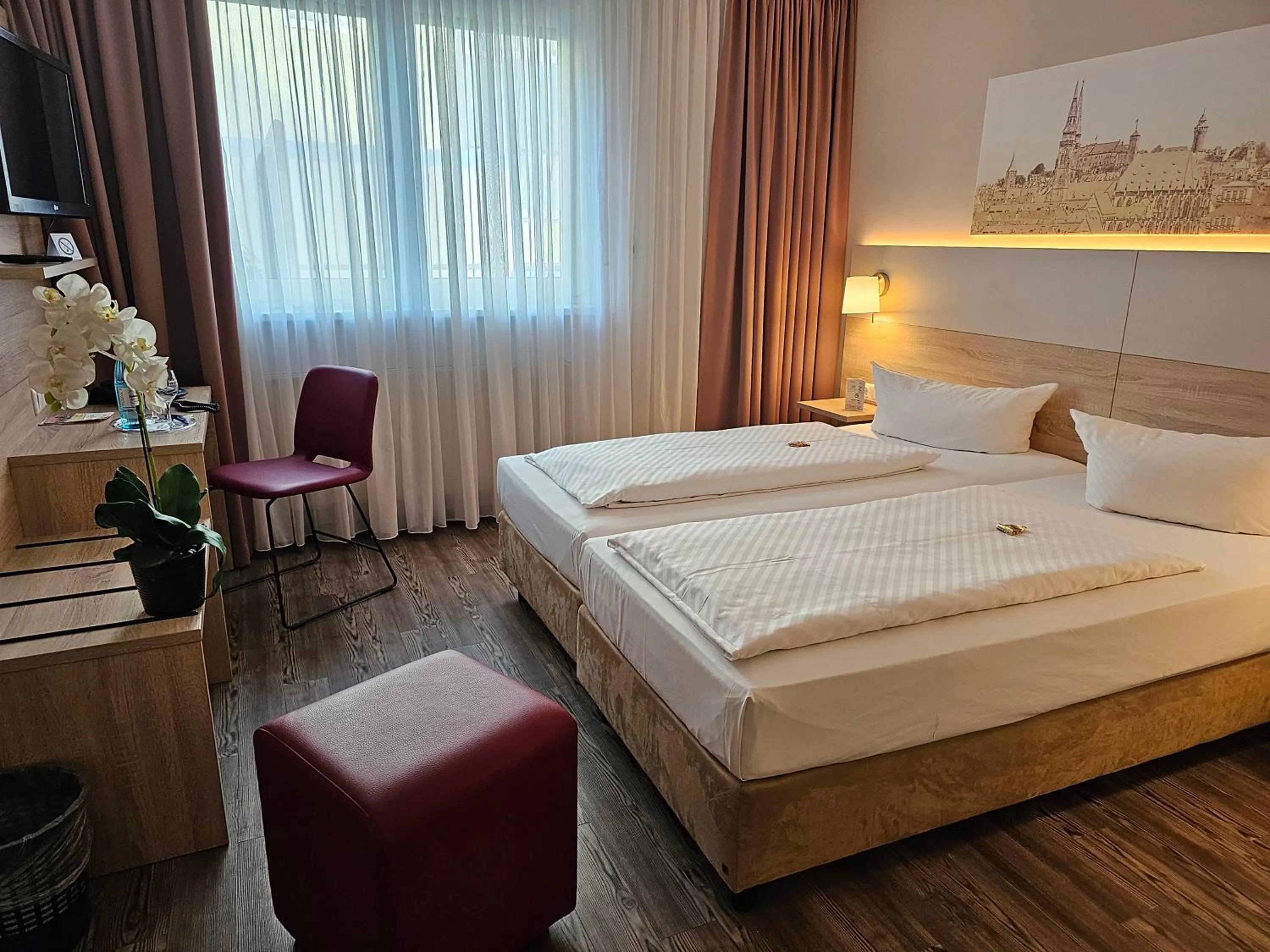 Bed in Hotel Alpha