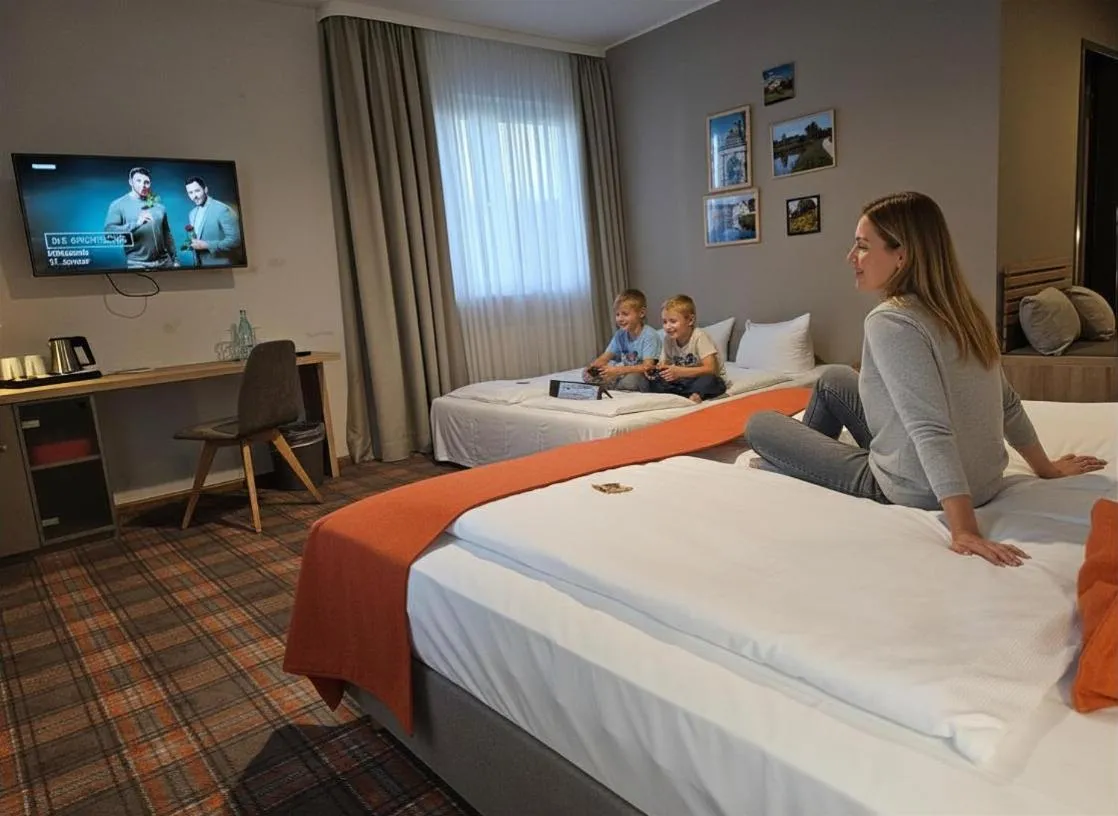 Bed in Hotel Alpha