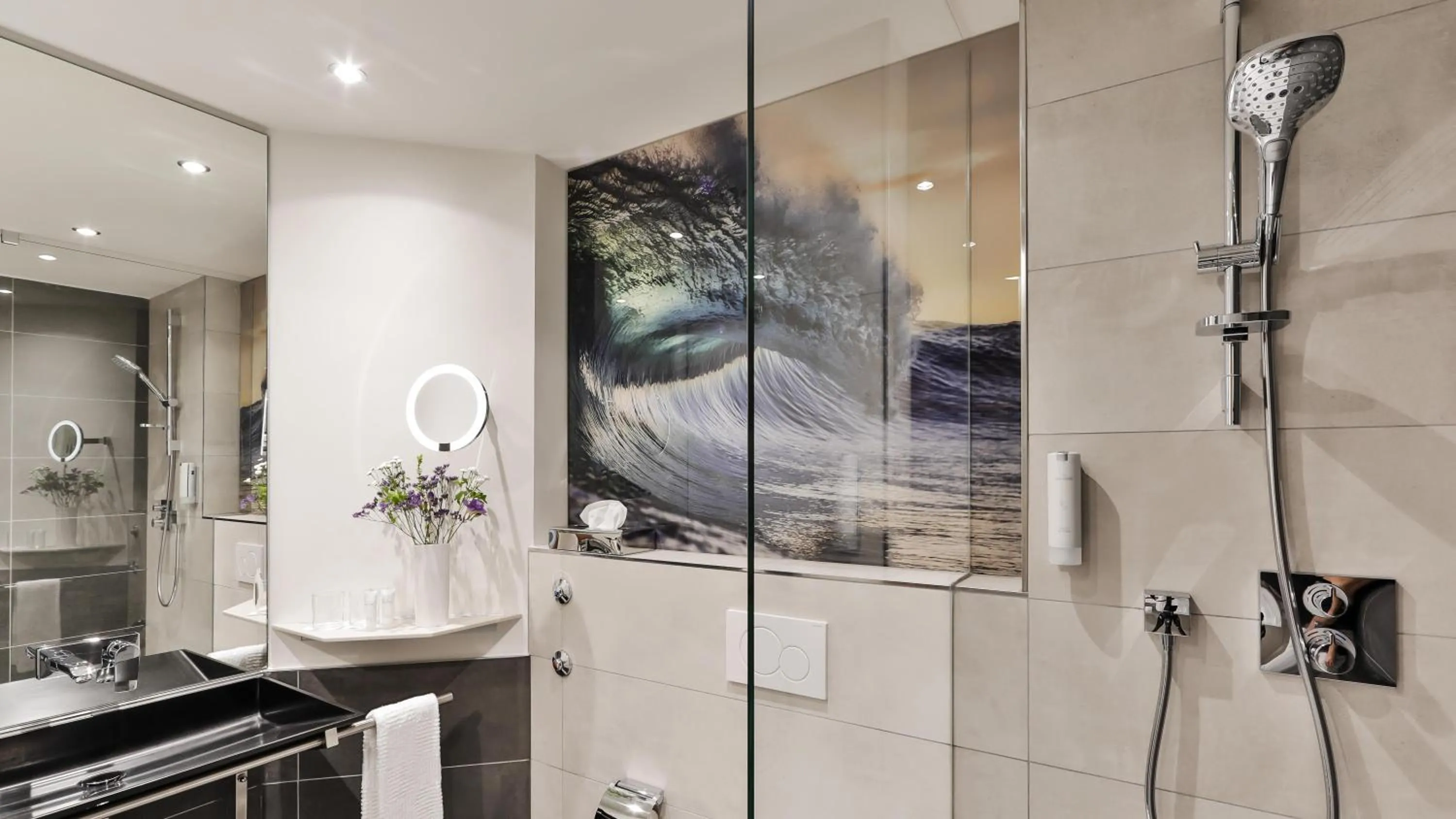 Bathroom in Dorint Hotel Dresden