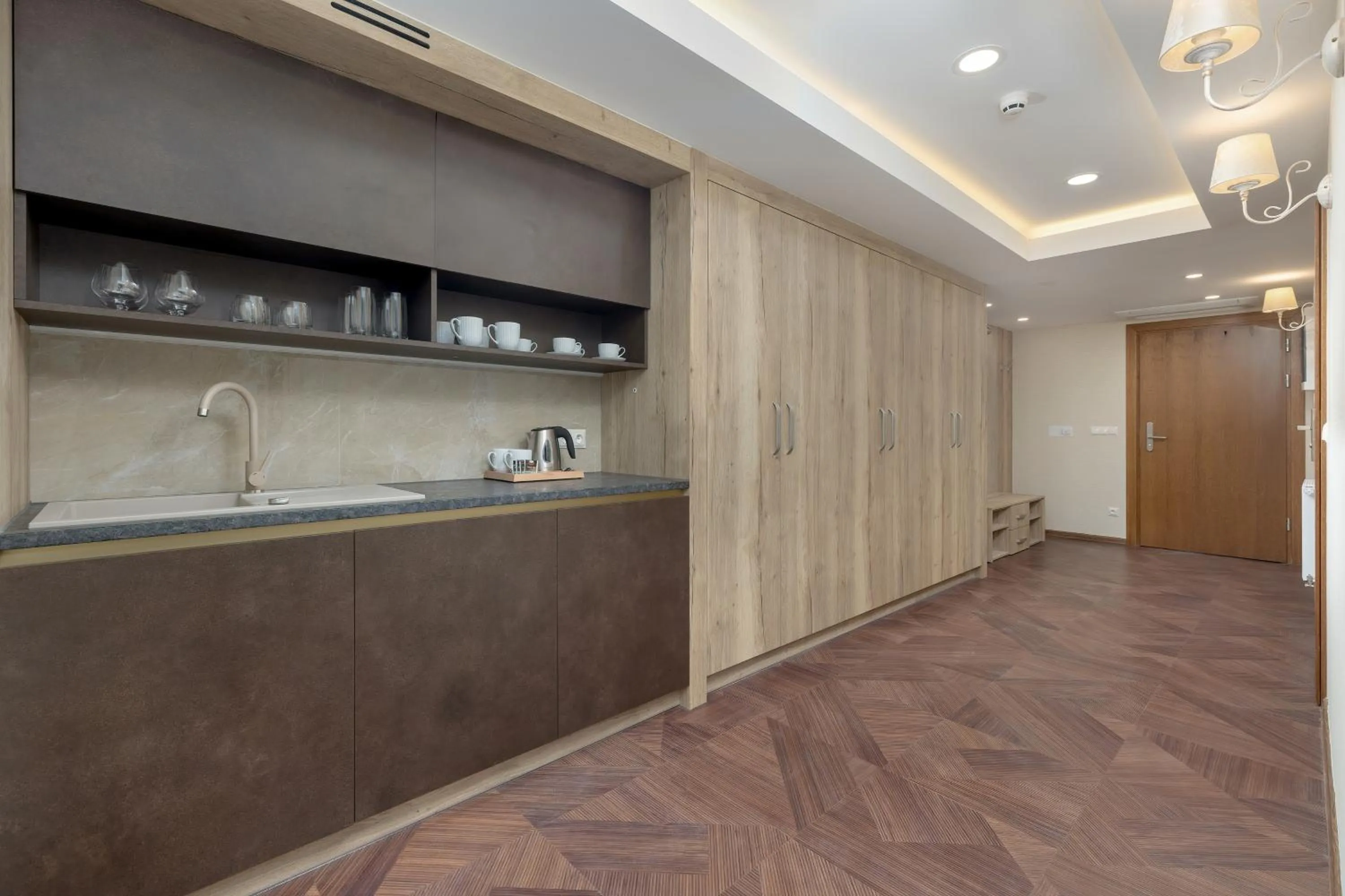 Kitchen or kitchenette in Hotel Juvena Wellness & SPA