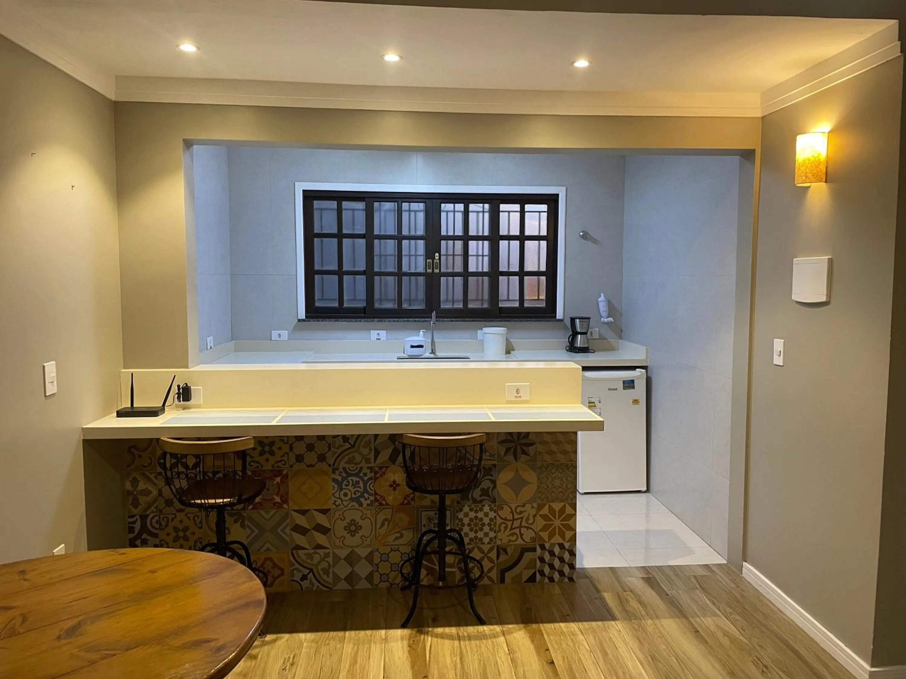 Kitchen or kitchenette in Pousada Chilli Brasil