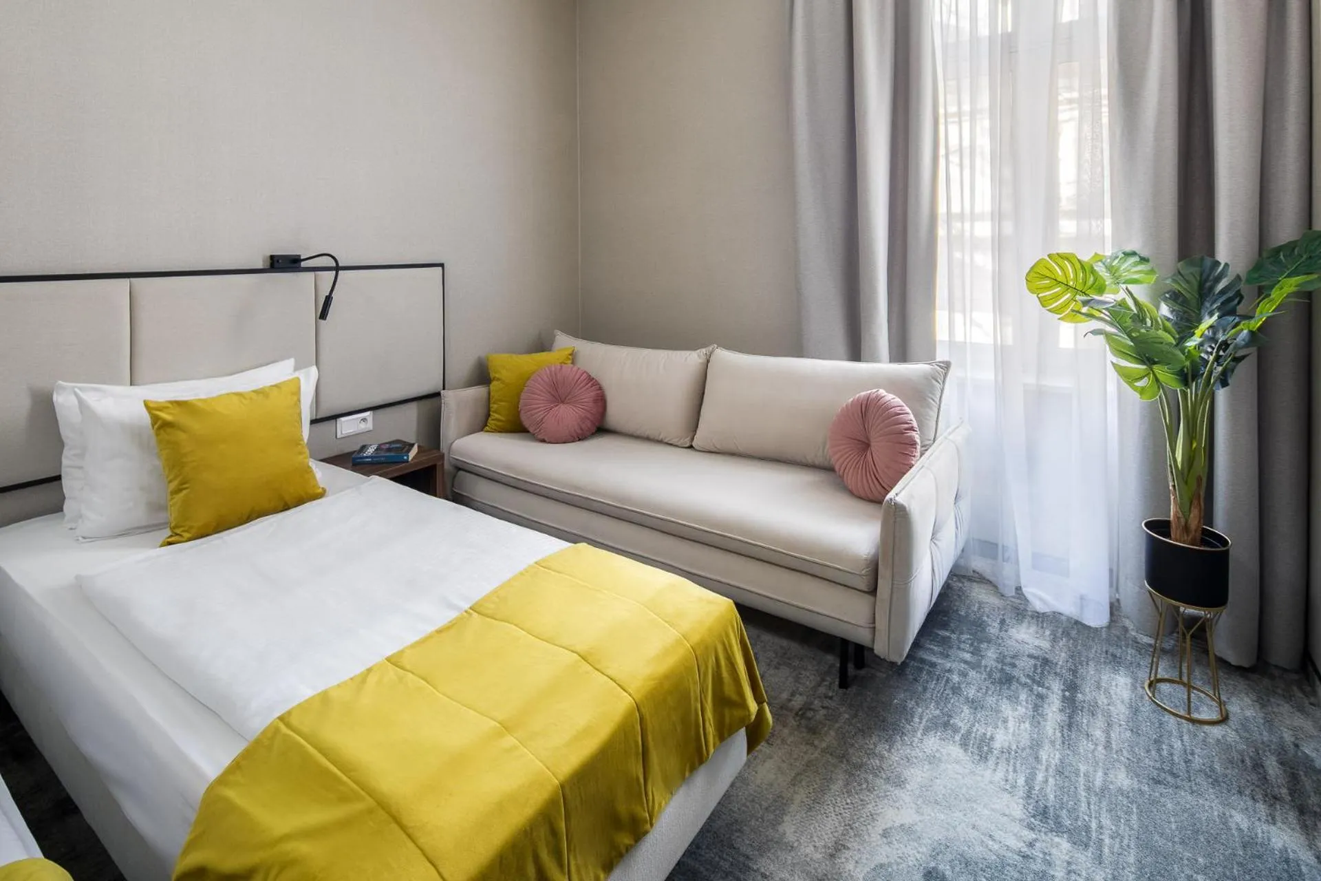 Seating area, Bed in Dream Boutique Aparthotel