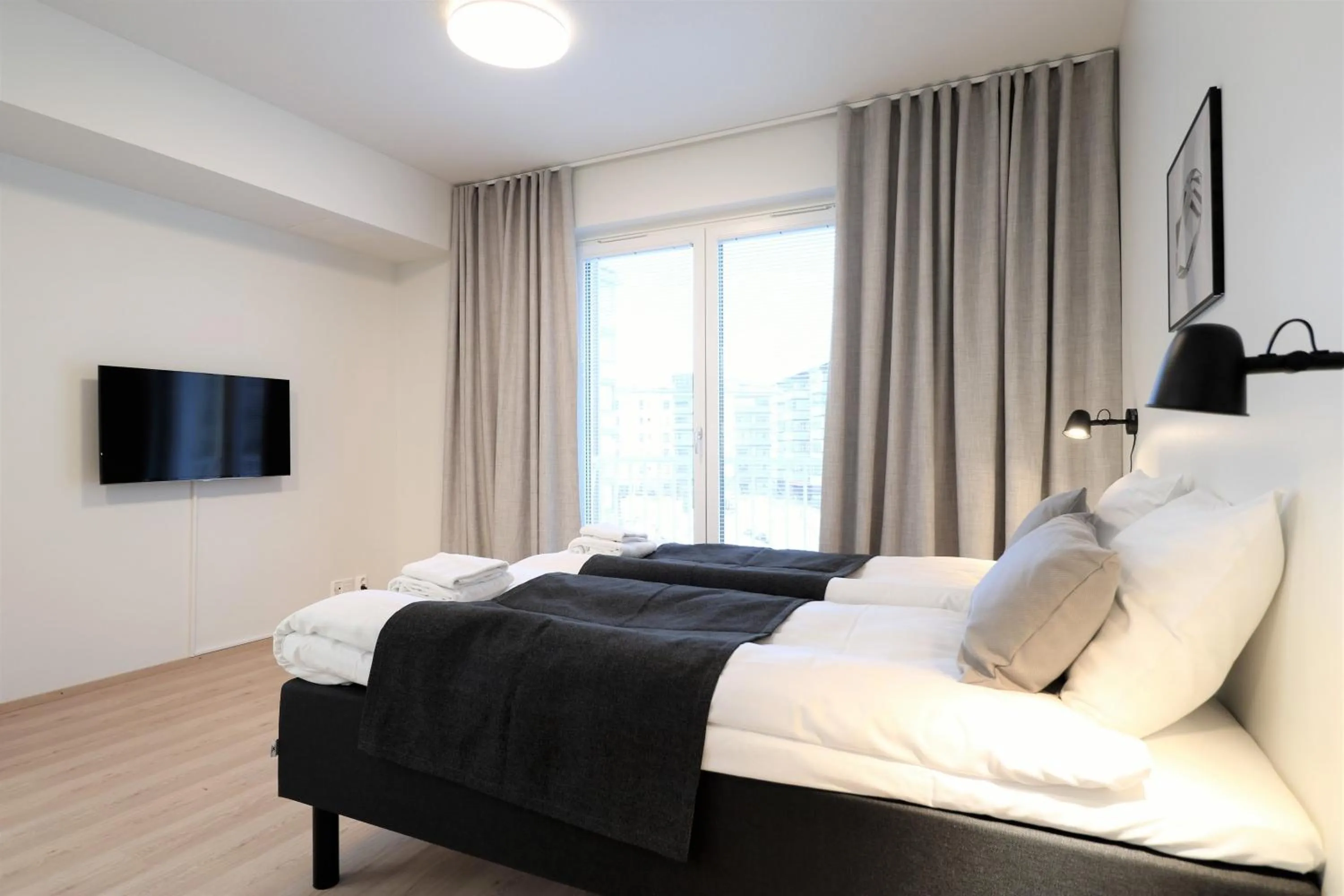 TV and multimedia, Bed in Forenom Aparthotel Tampere Kaleva