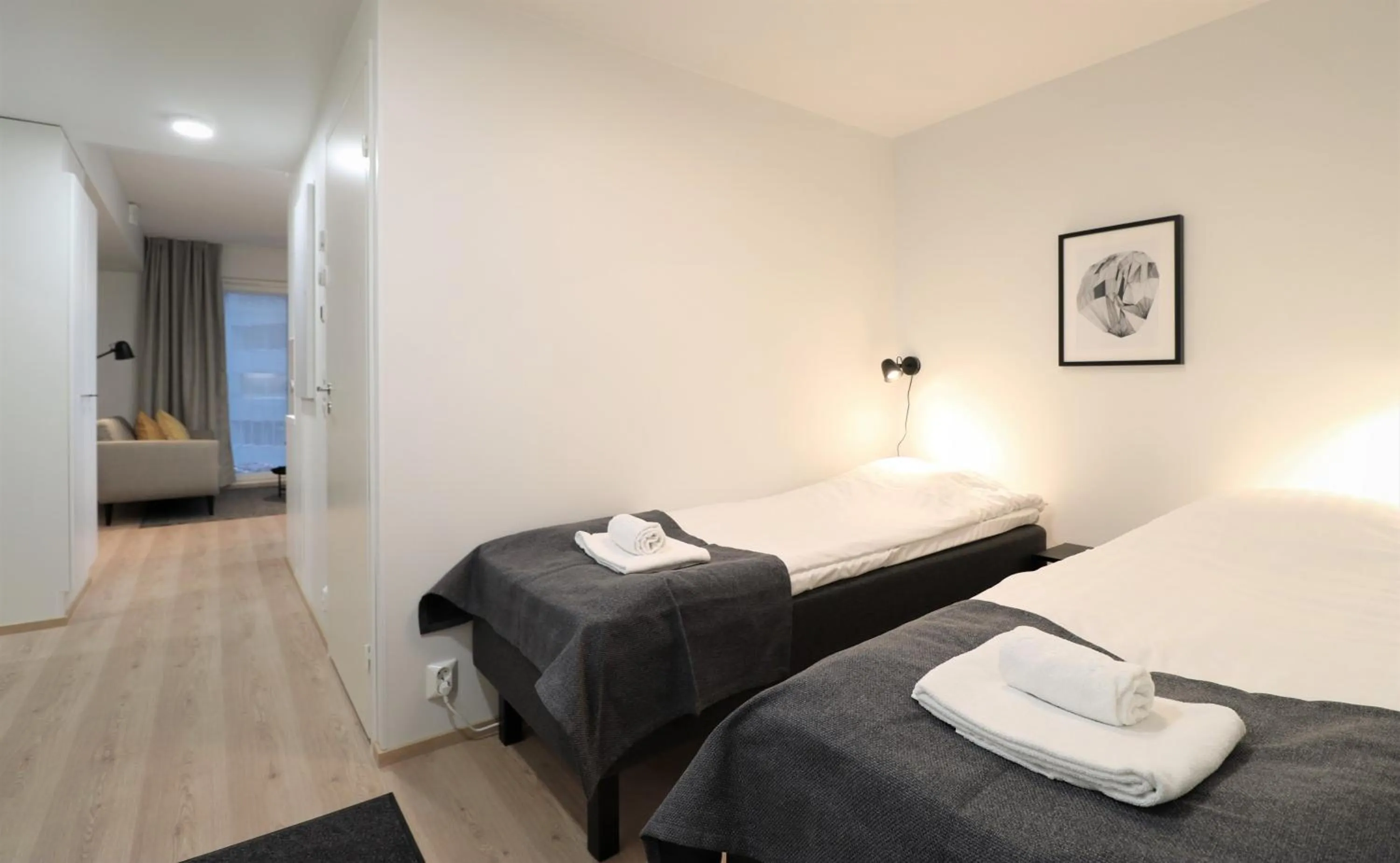 Bed in Forenom Aparthotel Tampere Kaleva