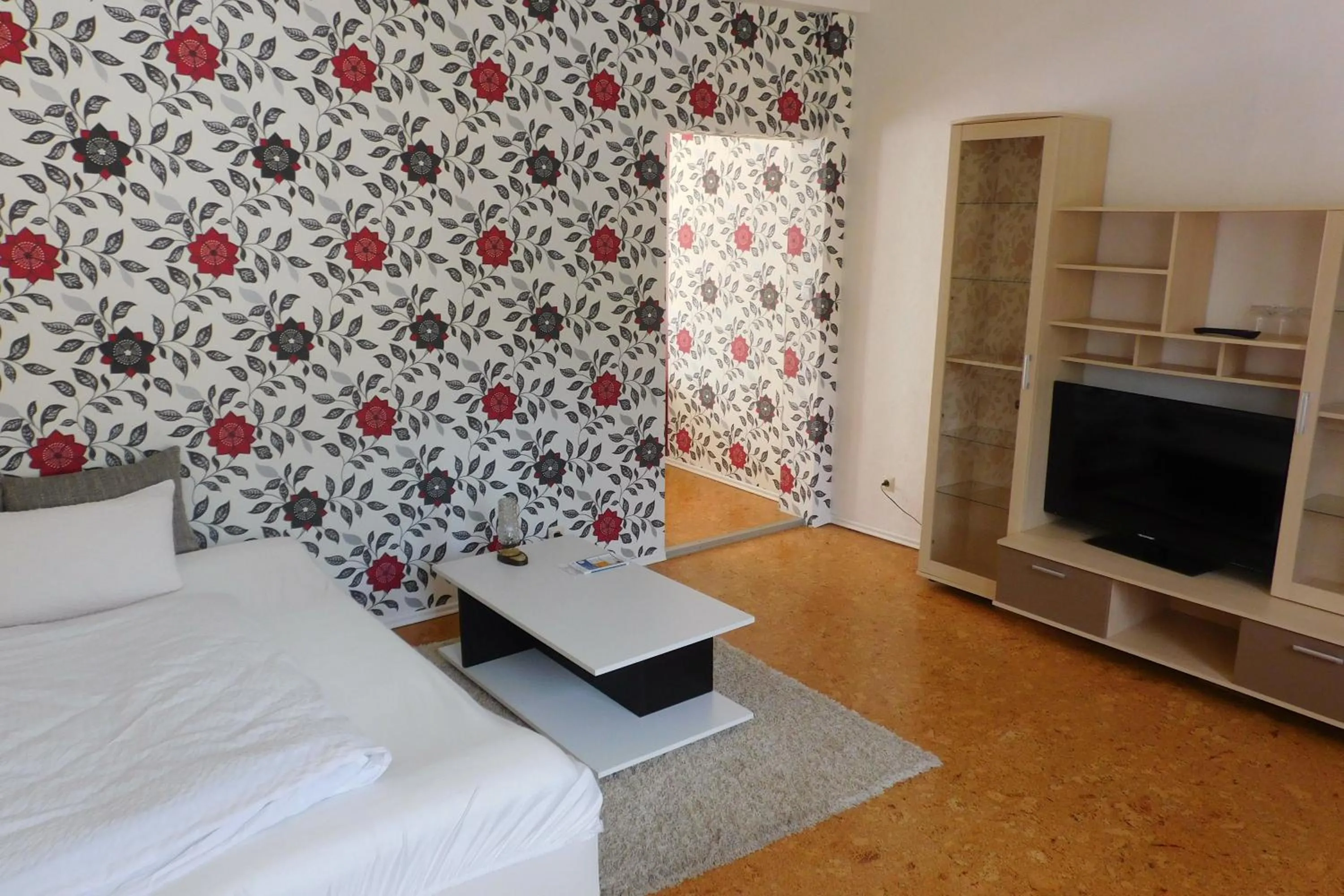 Photo of the whole room, Bed in Hotel Pension am Kurmittelhaus