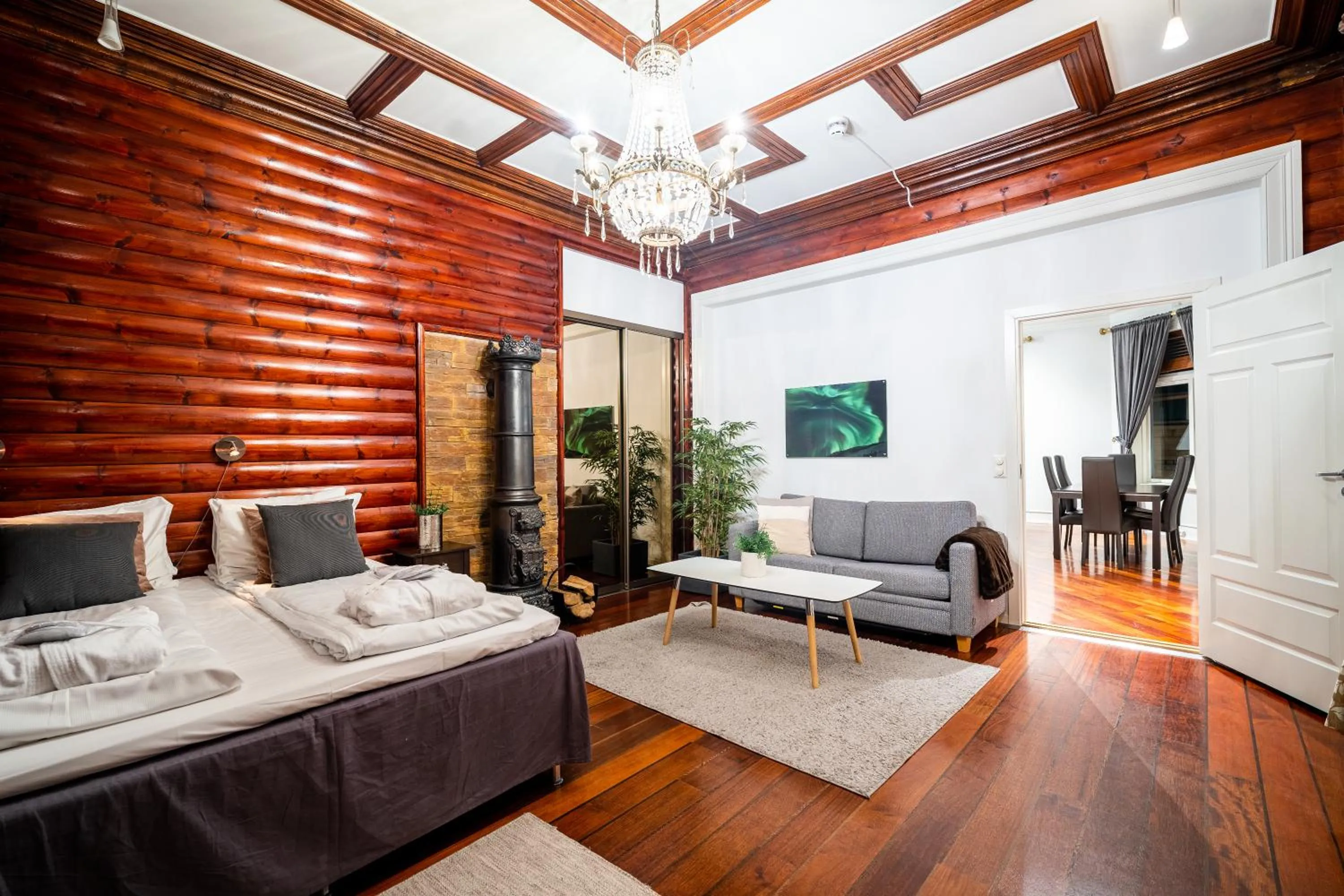 Bed in Enter Tromsø - Exclusive Apartments