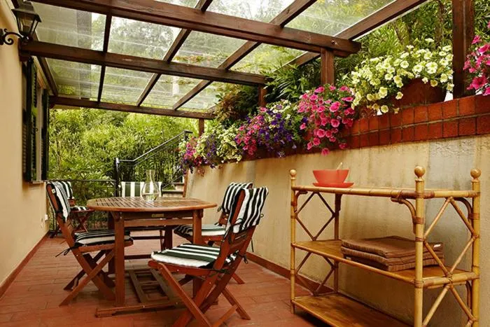 Patio in Agriturismo La Carreccia