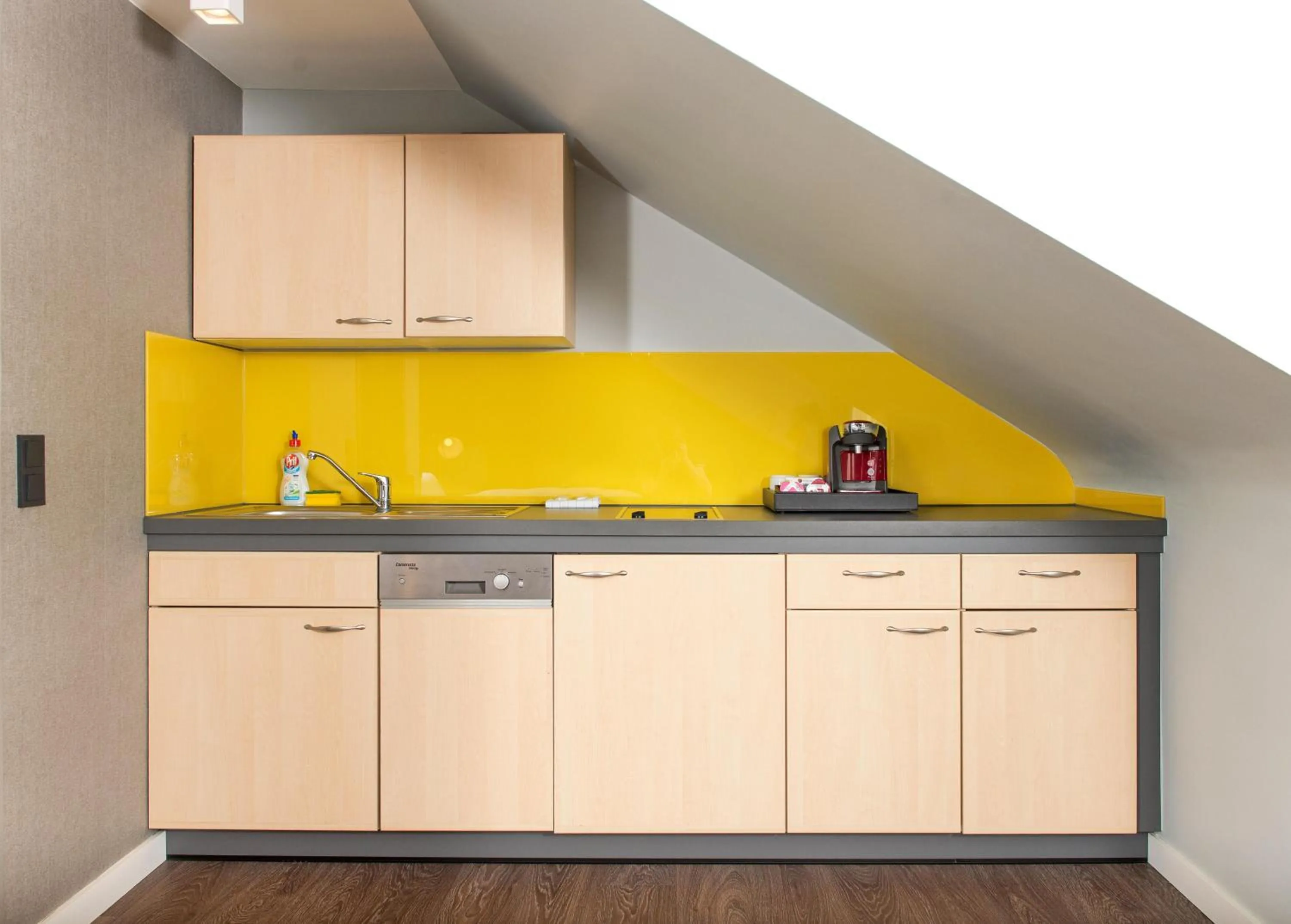 Kitchen or kitchenette in Hotel Lyskirchen Köln